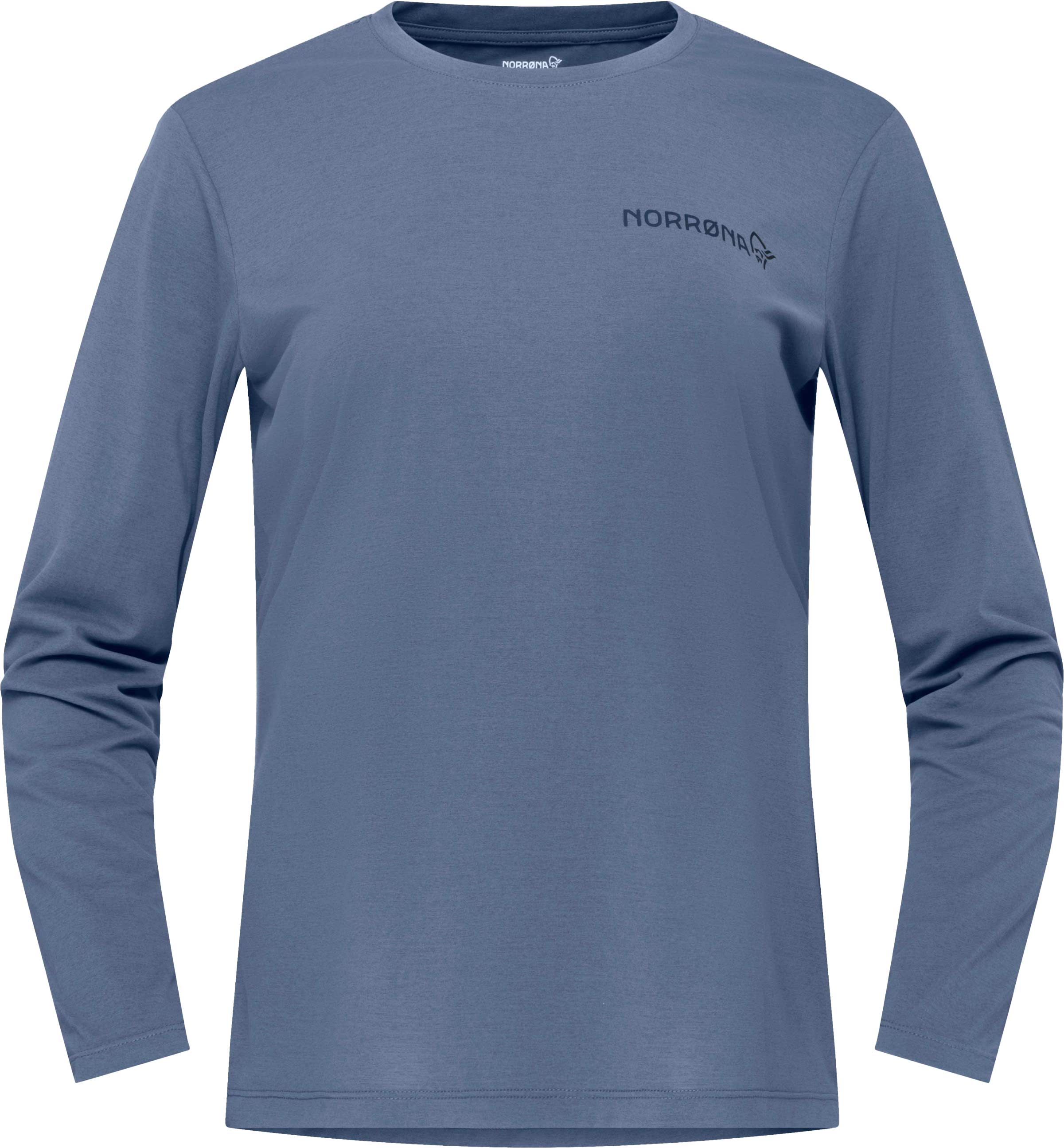 Norrona - T-shirt de randonnée technique à manches longues et séchage rapide - Femund Tech Long Sleeve W Vintage Indigo - Taille S - Bleu