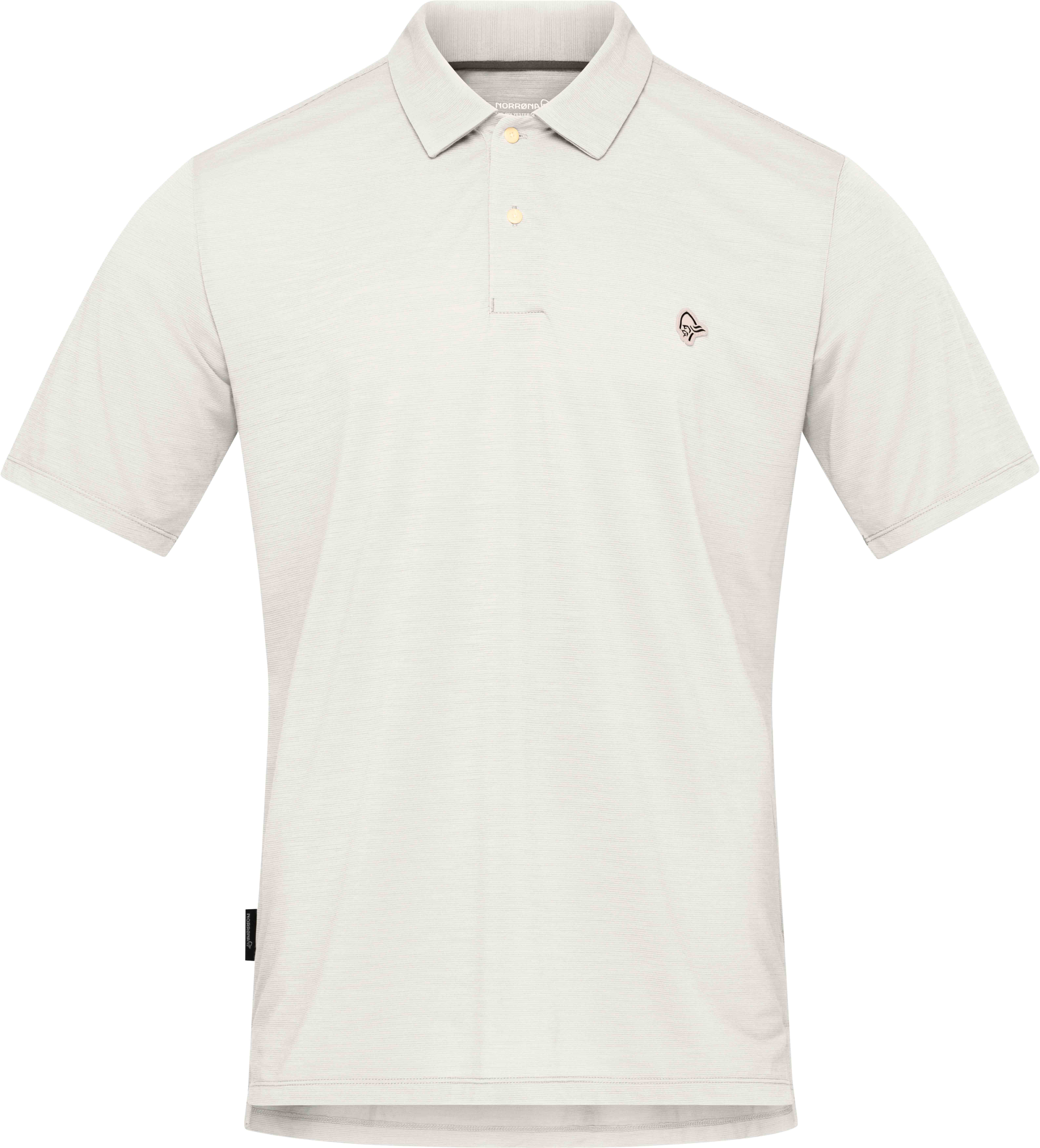 Norrona - Polo d'alpinisme en laine de mérinos respirante - Femund Equaliserull Polo Shirt M Snow White en Nylon - Taille M - Blanc
