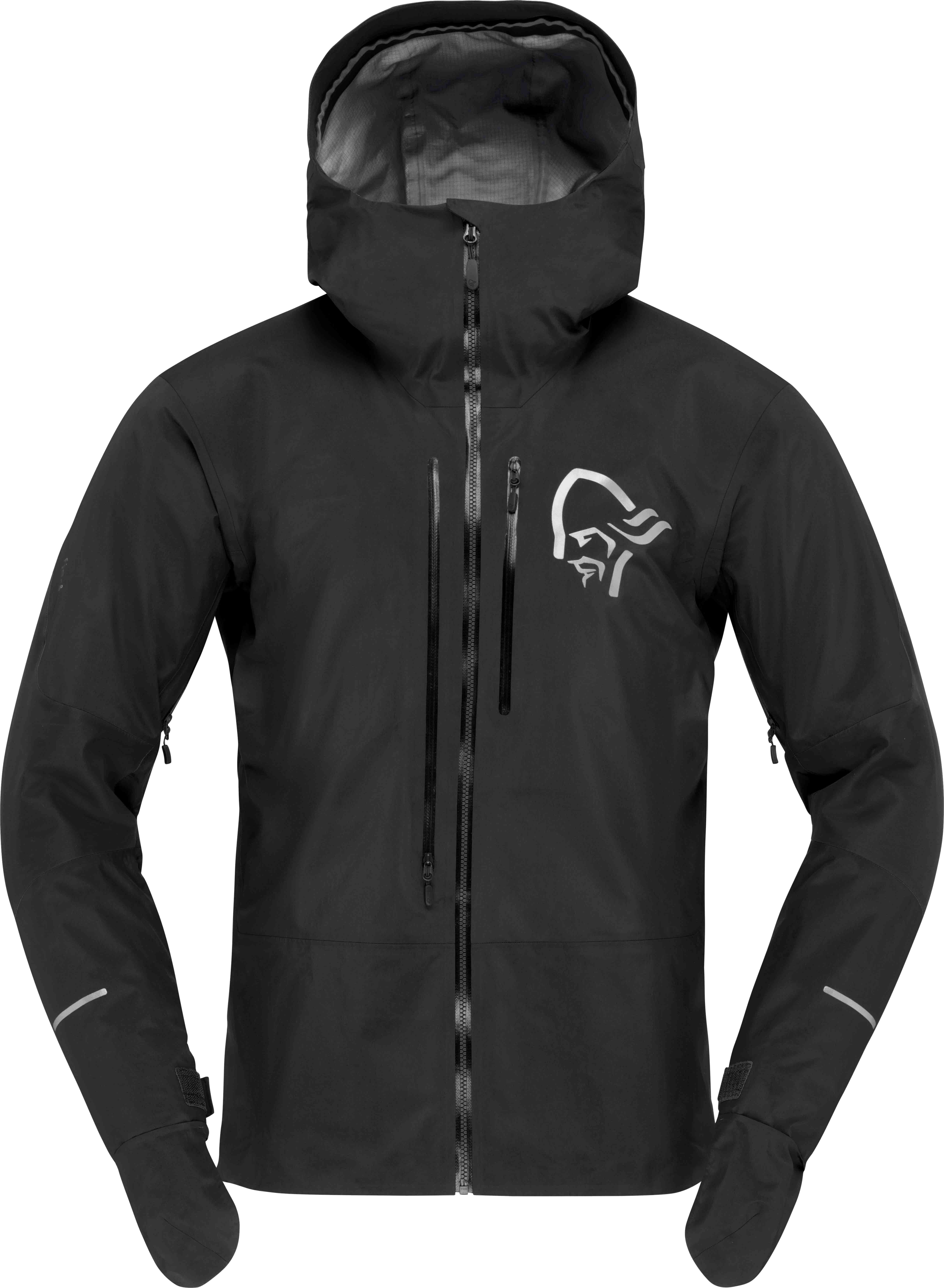 Norrona - Veste imperméable pour le VTT en GORE-TEX® Pro - Fjora Gore-Tex Pro Jacket M Caviar Black - Taille L - Noir