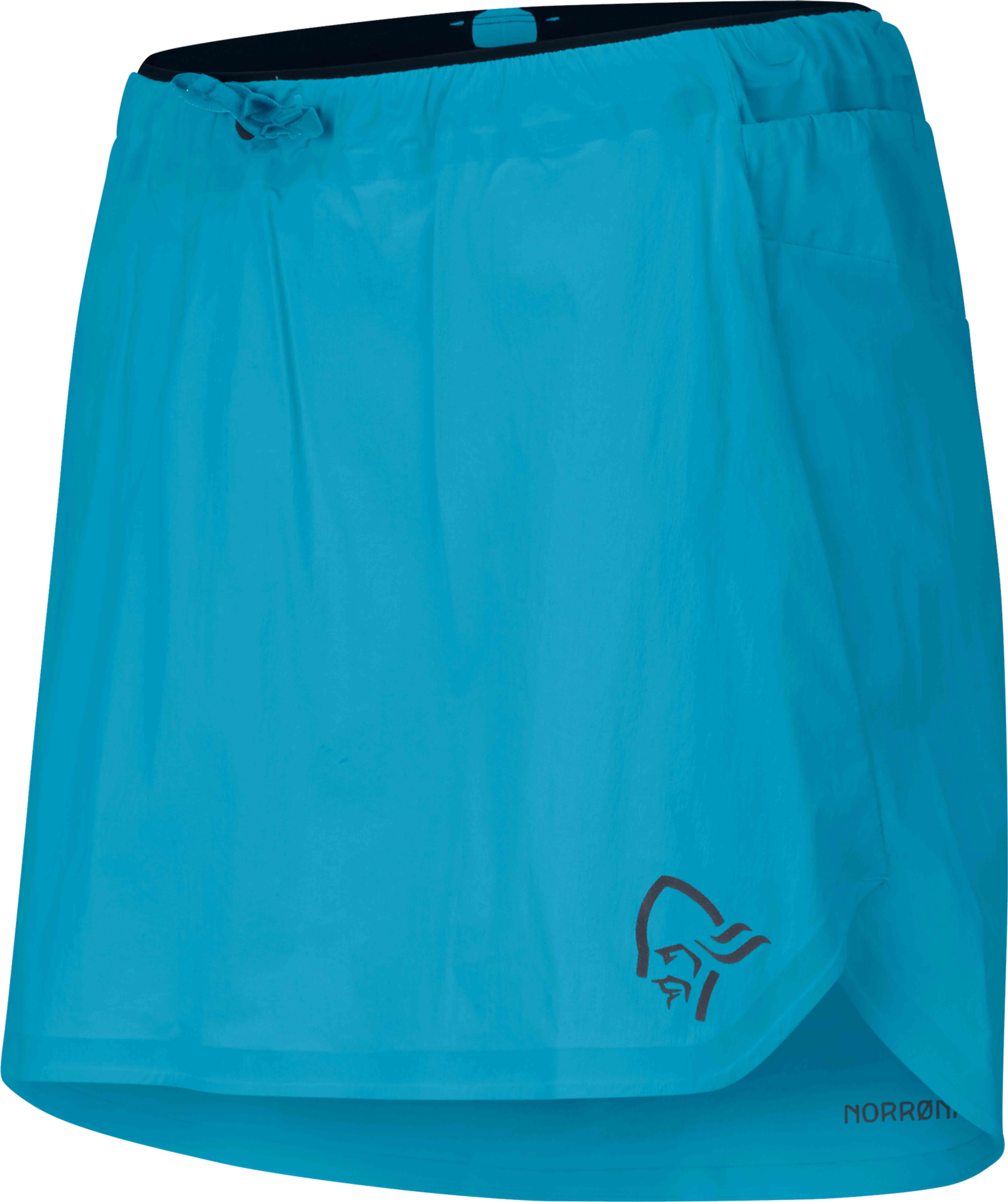 Norrona - Short stretch déperlant respirant pour running et trail - Senja Flex1 Skirt W Brittany Blue en Nylon - Taille S - Bleu