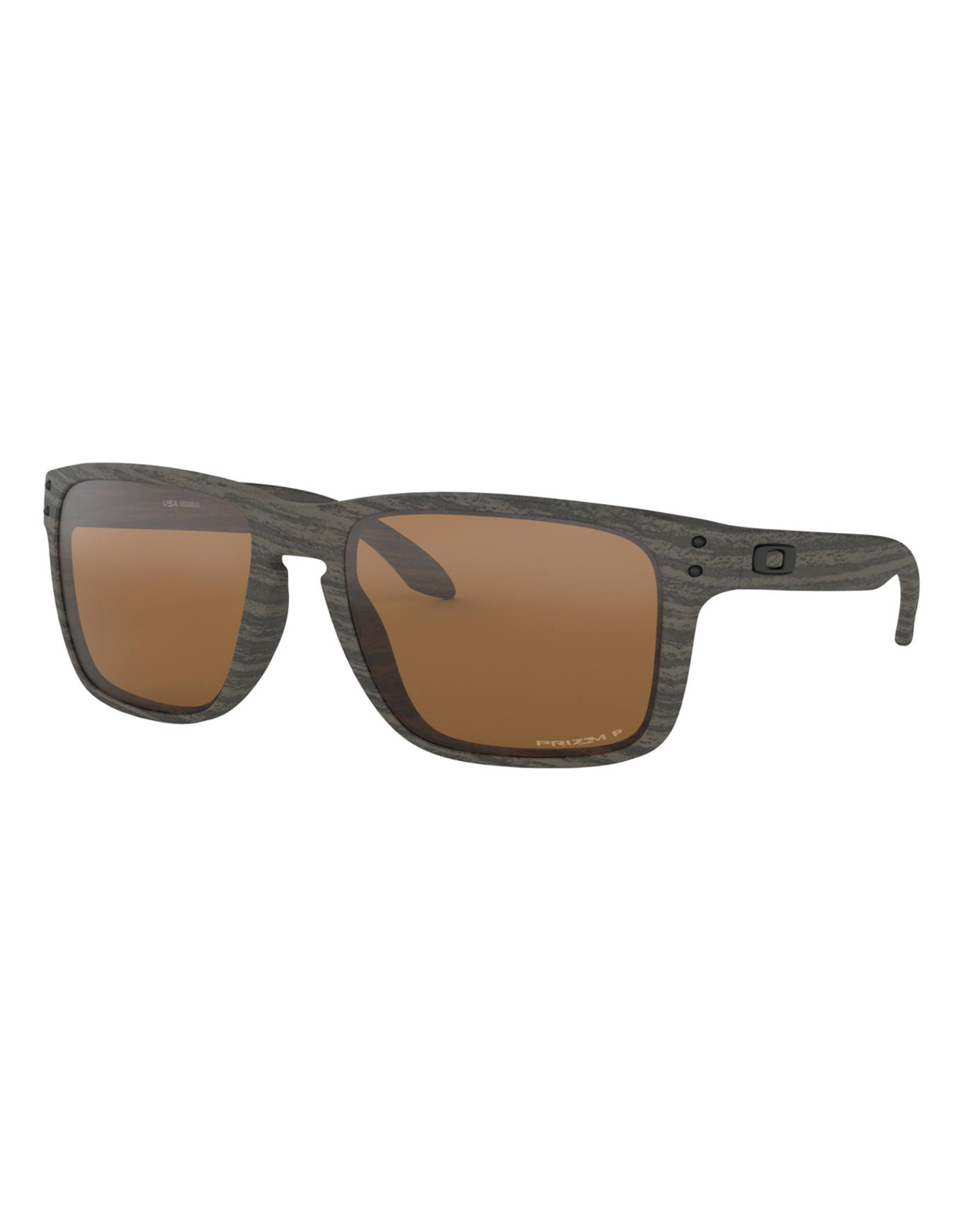 Lunettes de soleil - Holbrook XL Woodgrain Prizm Tungsten Polarized - Marron