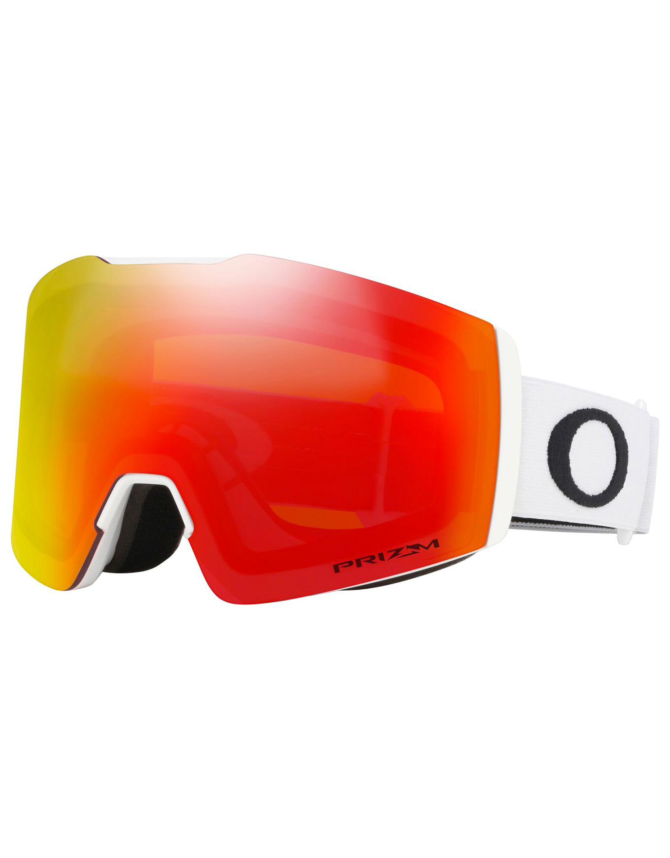 Skibrille Fall Line M Matte White Prizm Torch Weiß