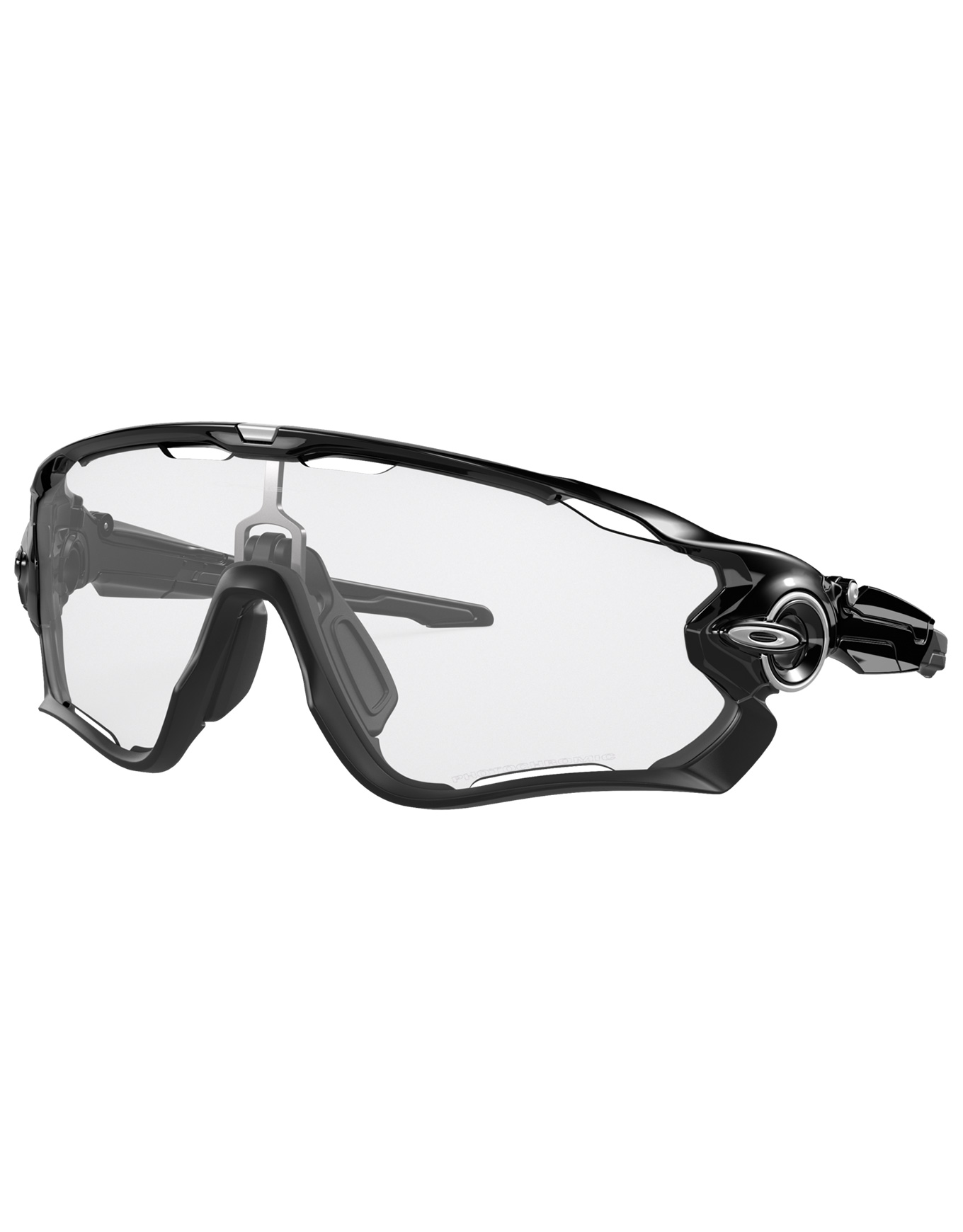 Lunettes de soleil photochromiques - Jawbreaker Polished Black Clear/Black Photo Irid - Noir