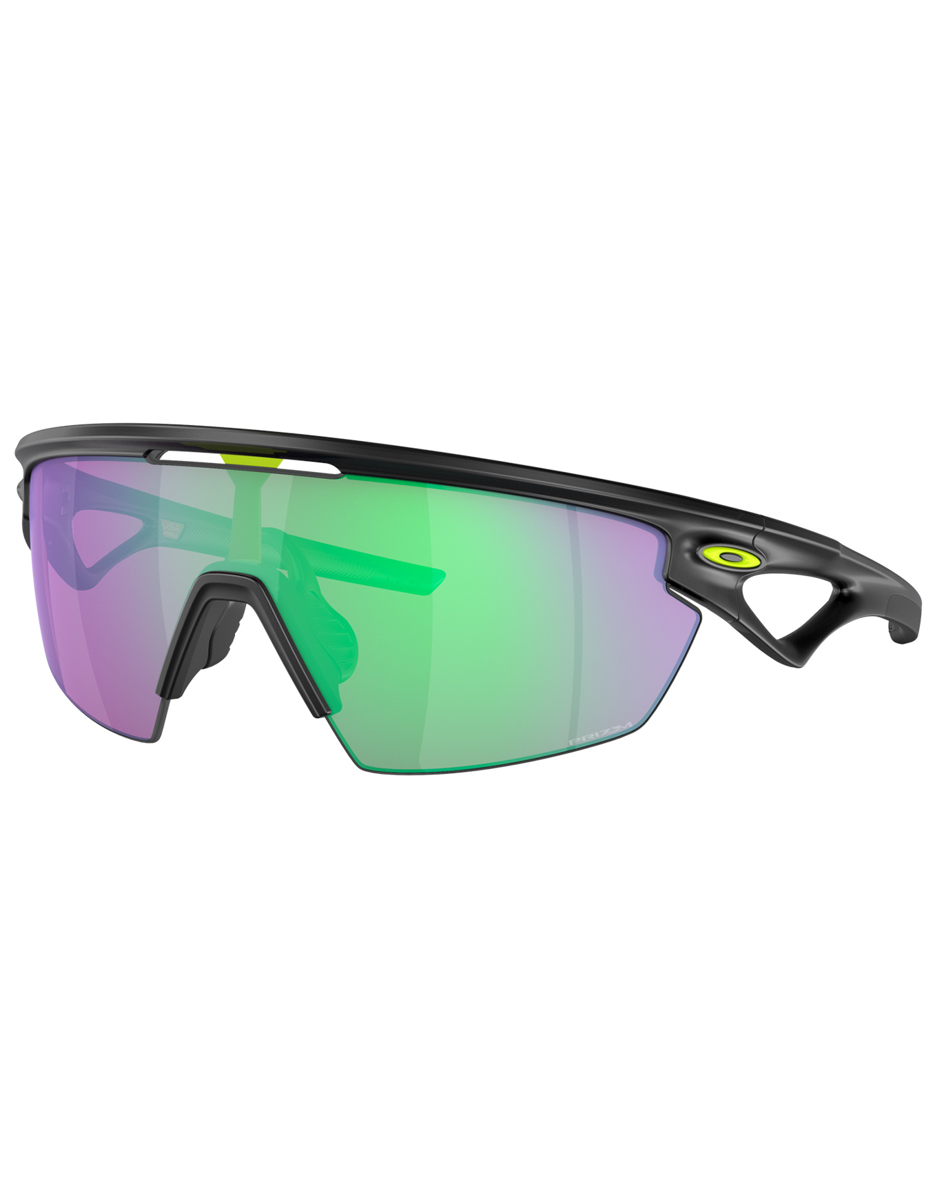 Sonnenbrille Sphaera Matte Black Ink Prizm Road Jade schwarz