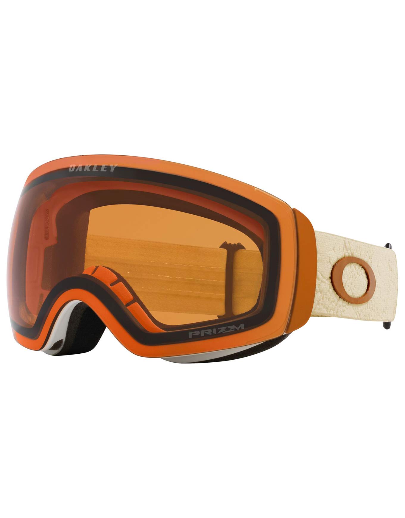 Masque de ski - Flight Deck M Arctic White Cell Prizm Snow Persimmon - Orange