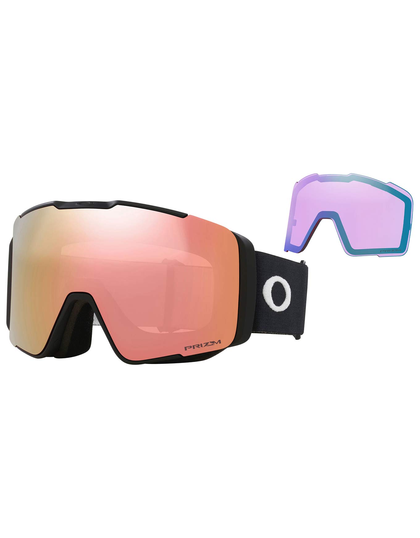Masque de ski avec 2 écrans - Line Miner Pro M Matte Black Prizm Rose Gold & Prizm Iced - Noir