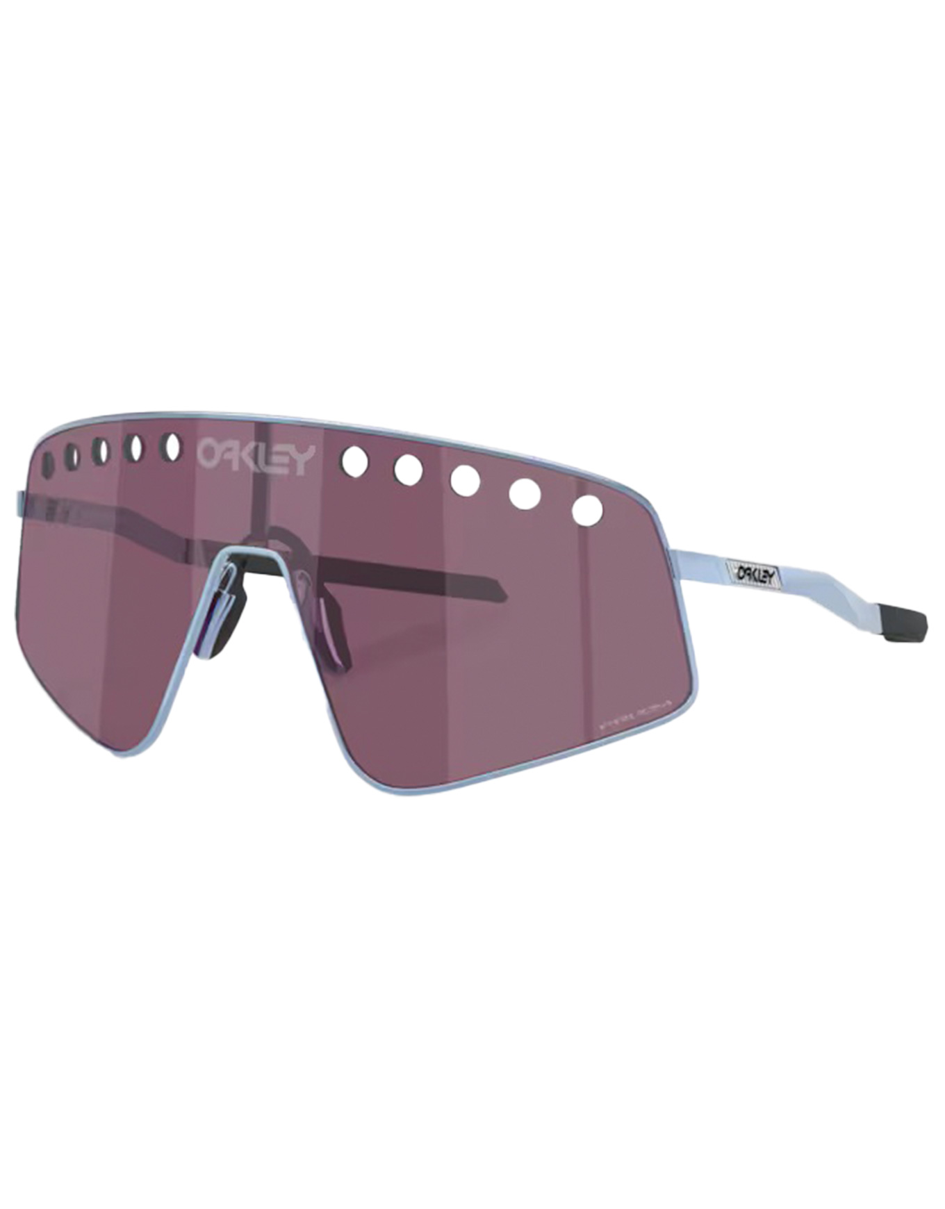 Sonnenbrille Sutro TI Sweep Polished Stonewash Prizm Road Black aus Titan Grau