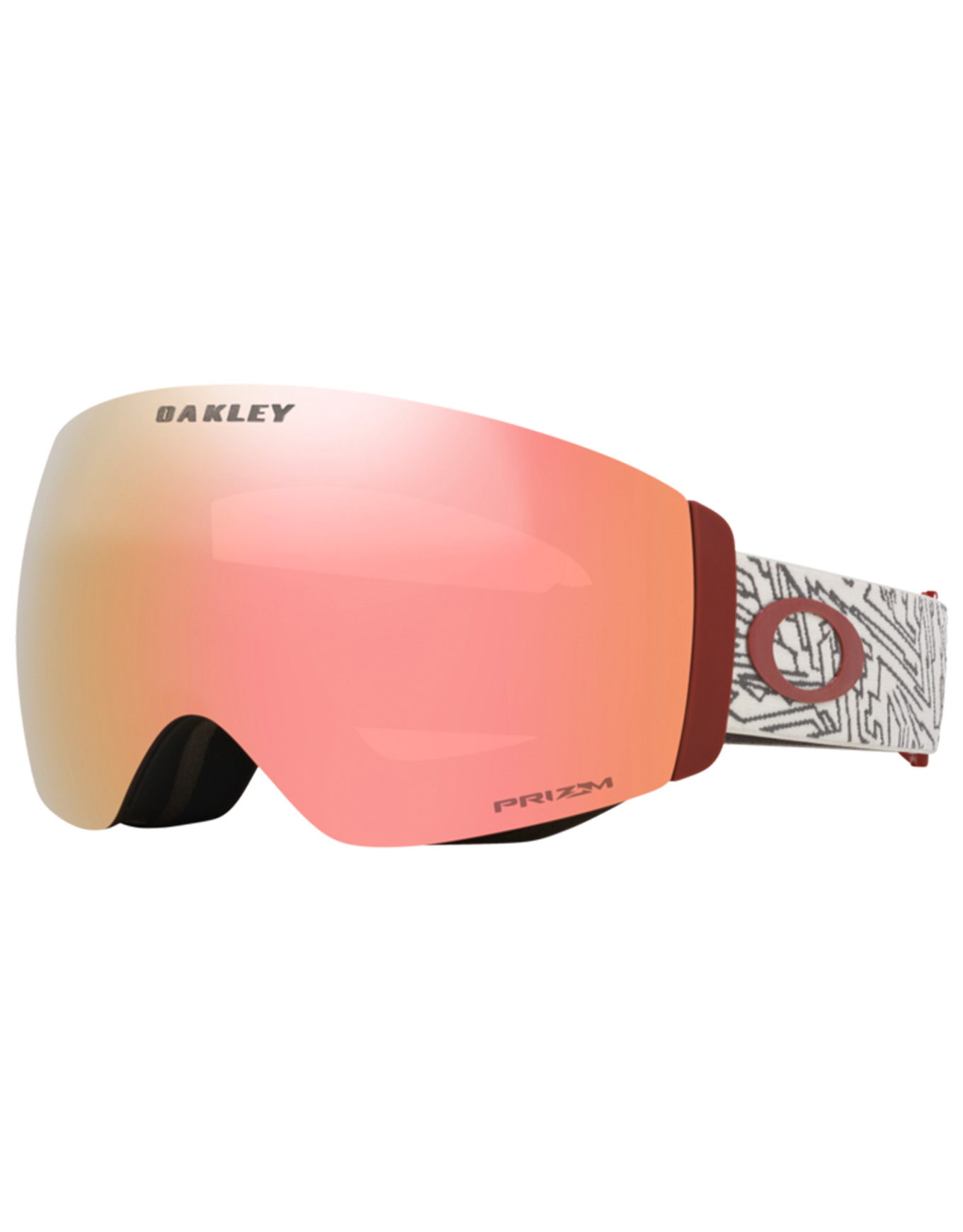 Masque de ski - Flight Deck Pro M Matte Black Prizm Rose Gold & Prizm Black - Bordeaux