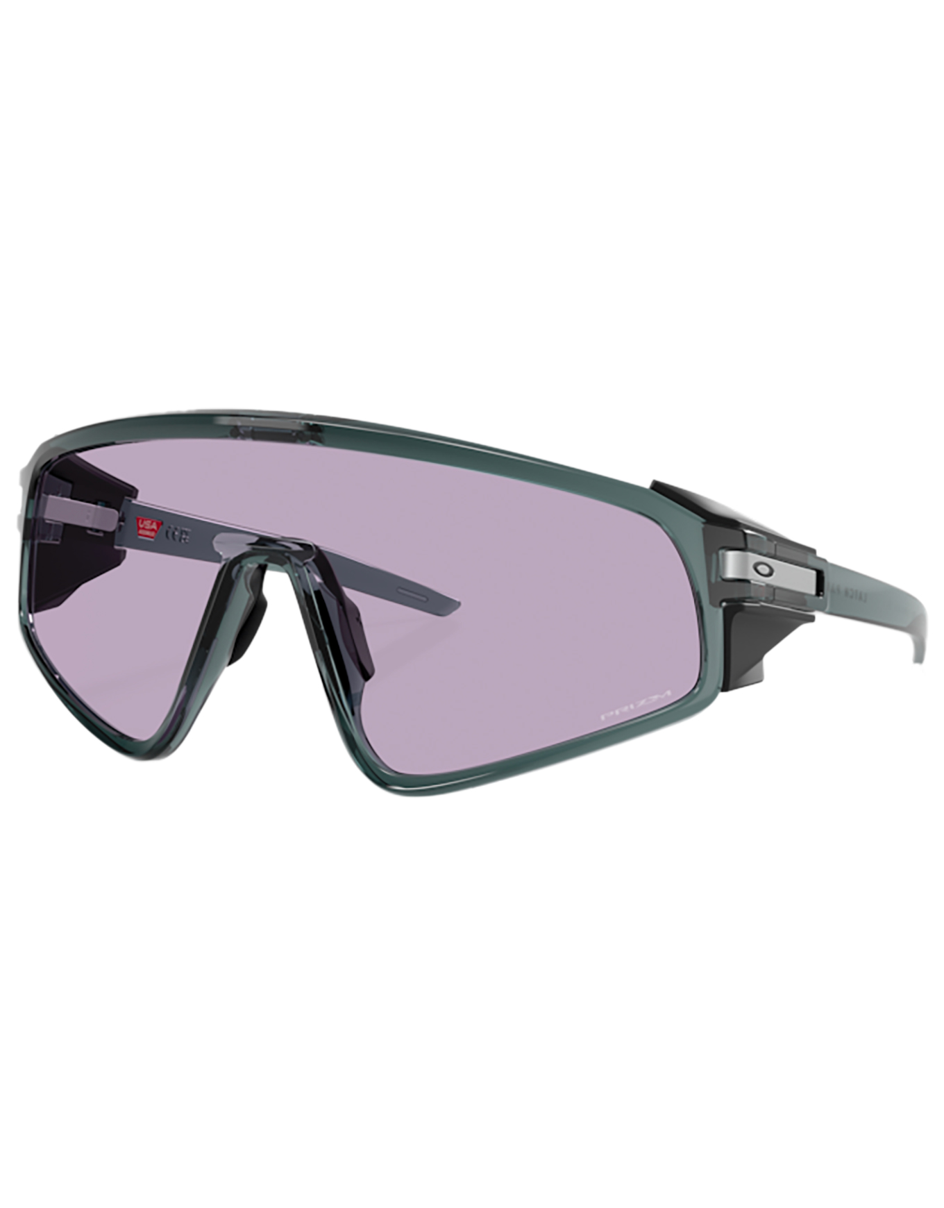 Sonnenbrille Latch Panel Crystal Black Prizm Slate Grau