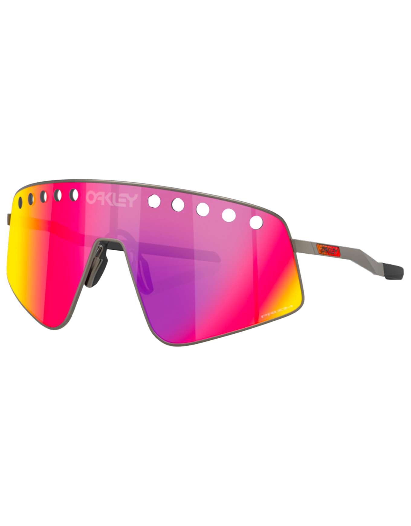 Lunettes de soleil - Sutro TI Sweep Matte Gunmetal Prizm Road en Titane - Gris