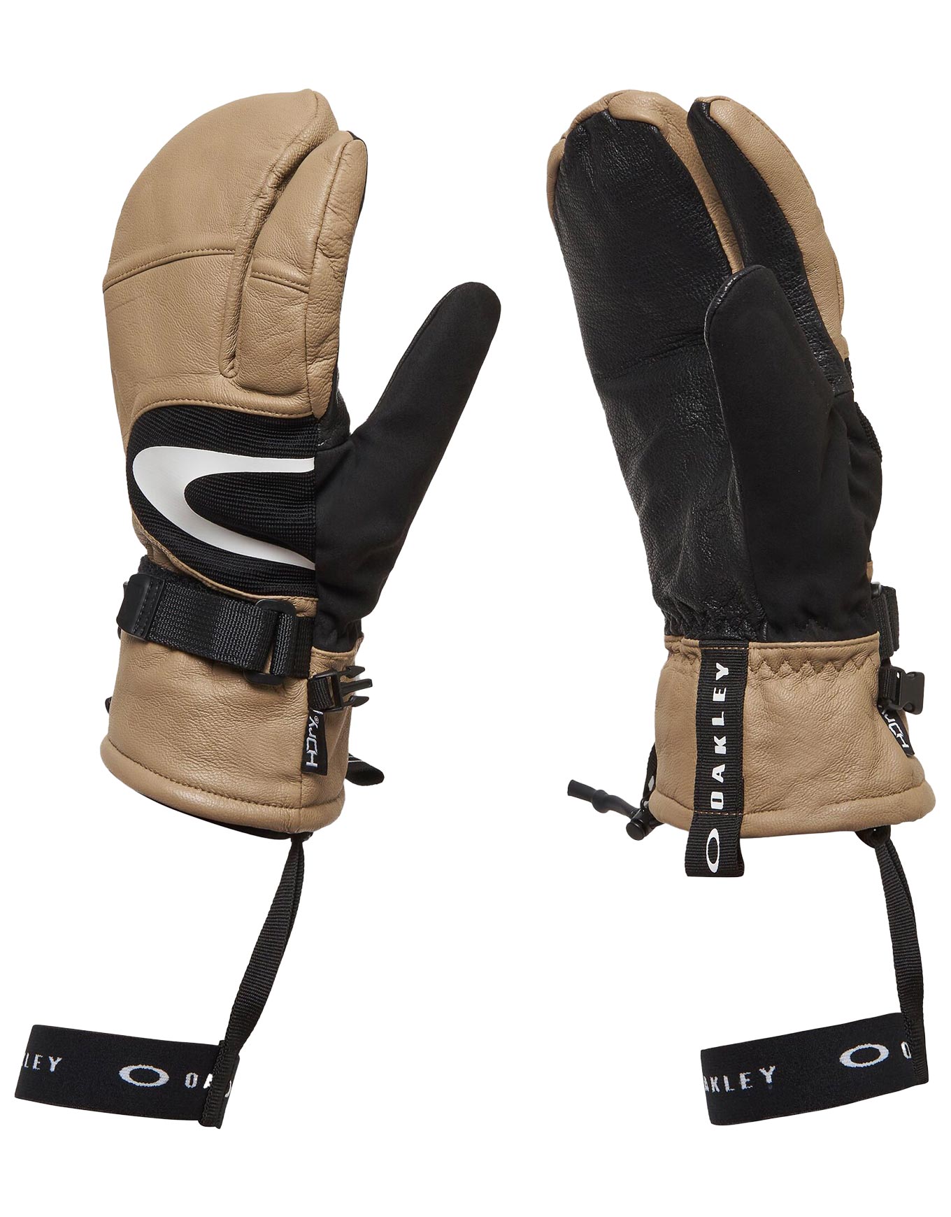 Moufles à 3 doigts chaudes et imperméables - Timberline 3-Finger Pebble en Cuir - Taille M - Beige