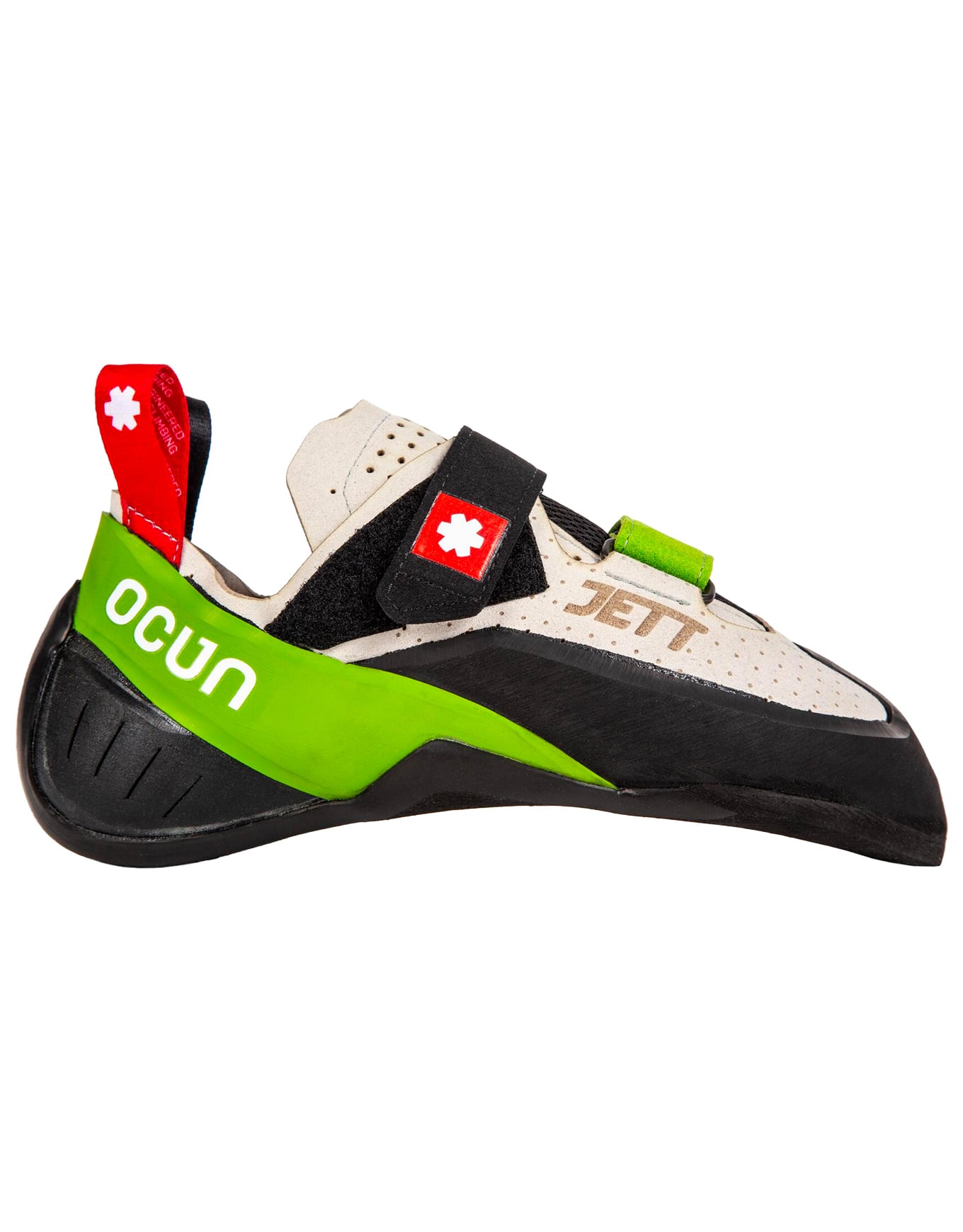 Chaussons d'escalade - Jett Qc Grey/Green - Taille 7,5 UK - Blanc