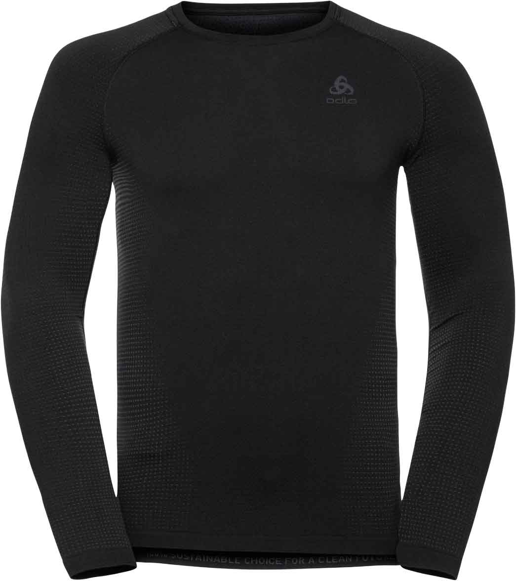 Technische Unterwäsche – Herren – Crew Neck Performance Warm BL Top Crew Neck LS Performance Warm Eco M Black/Graphite Grey für