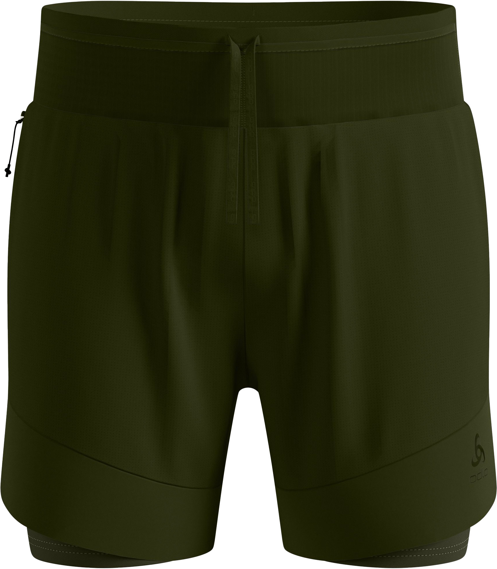 Short léger et résistant de trail running - X-Alp Trail 6" M Deep Depths - Taille L - Kaki