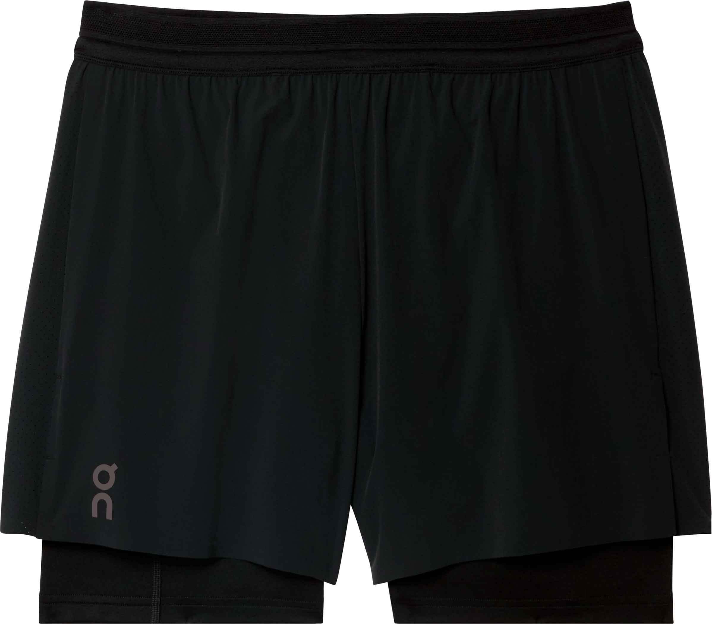 Short de running avec cuissard intégré - 5" Performance 2/1 Shorts Black - Taille M - Noir