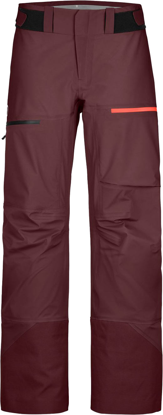 Freeride-Hose 3L Ravine Shell Pants W Winetasting für Damen aus Wolle Größe S Bordeaux