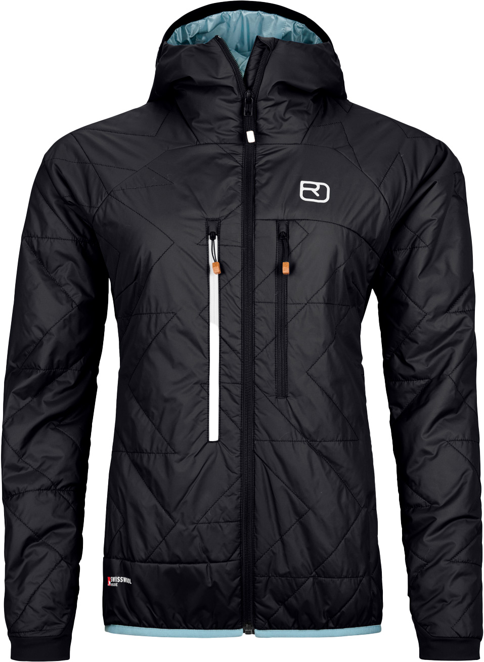 Skitourenjacke Swisswool Piz Boè Jacket W Black Raven für Damen aus Wolle Größe S schwarz