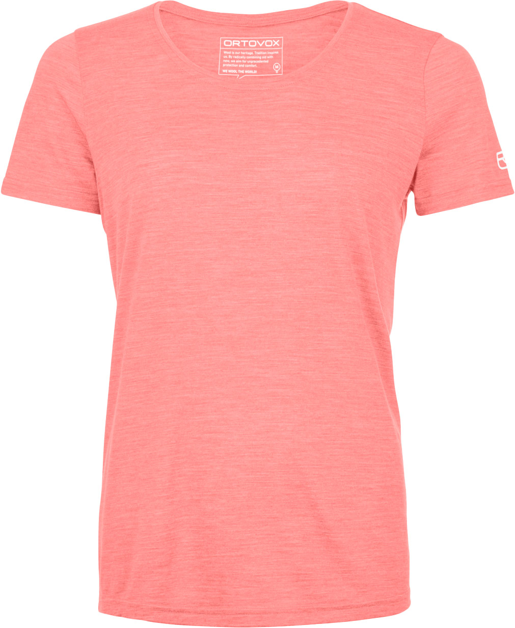 T-shirt respirant - 120 Cool Tec Clean T-shirt W Blossom Blend en Laine - Taille S - Rose