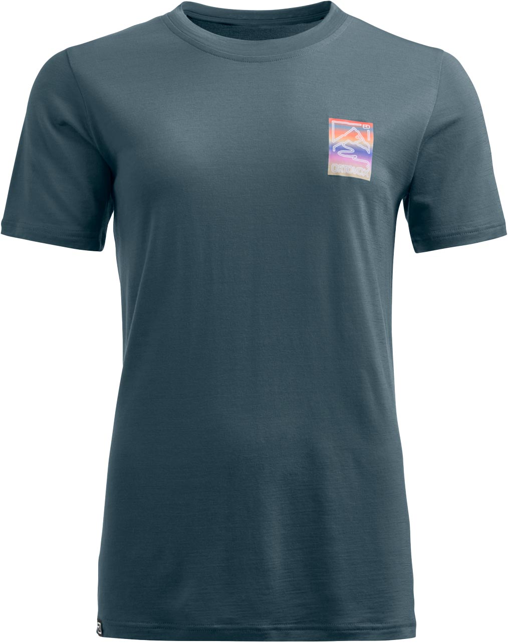 T-shirt en laine de mérinos - 140 Cool Mountain Gradient T-shirt W Dark Arctic Grey en Laine - Taille S - Gris