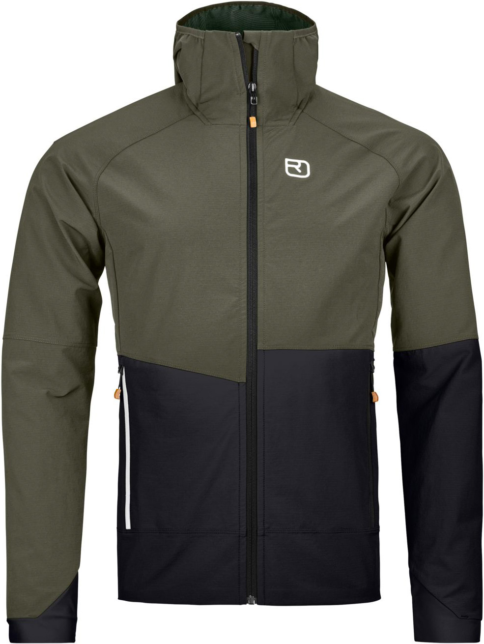 Leichte, atmungsaktive und winddichte Skijacke für Wanderungen Punta Berrino Hooded Jacket M Dark Wild Herbs für Herren aus Softshell