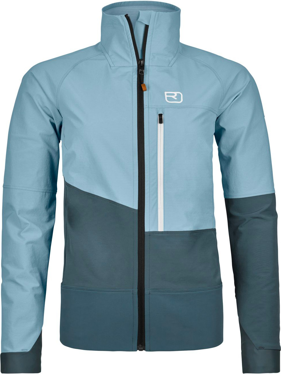 Leichte, atmungsaktive und winddichte Skijacke für Wanderungen Punta Berrino Jacket W Glacier Grey für Damen aus Softshell Größe S