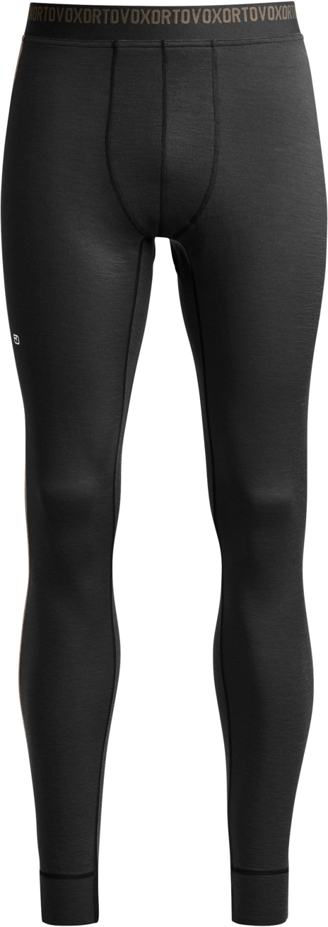 Strumpfhose aus Merinowolle 185 Rock'N'Wool Long Pants M Black Raven für Herren aus Wolle Größe S schwarz