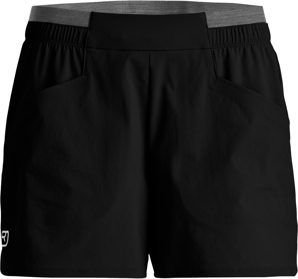 Short de randonnée ultraléger et stretch - Trace Shorts W Black Raven en Laine - Taille M - Noir
