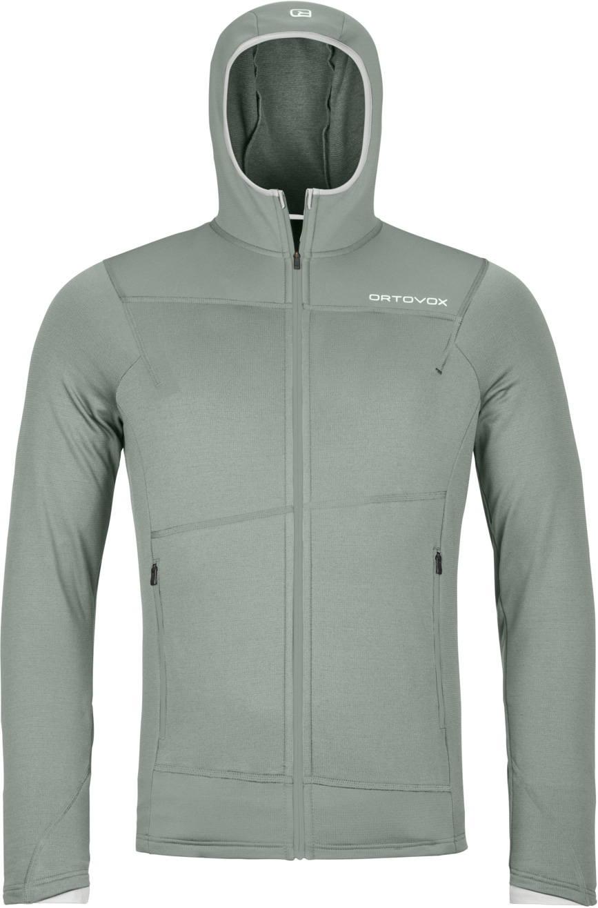 Polaire légère à capuche en laine mérinos - Fleece Light Hoody M Green Sage en Laine - Taille M - Vert