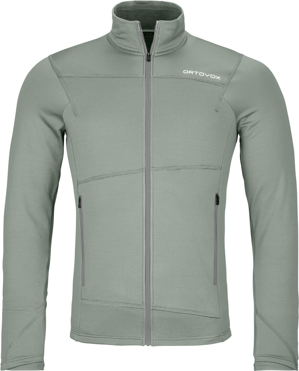 Polaire légère stretch en laine mérinos zippée - Fleece Light Jacket M Green Sage en Laine - Taille M - Vert