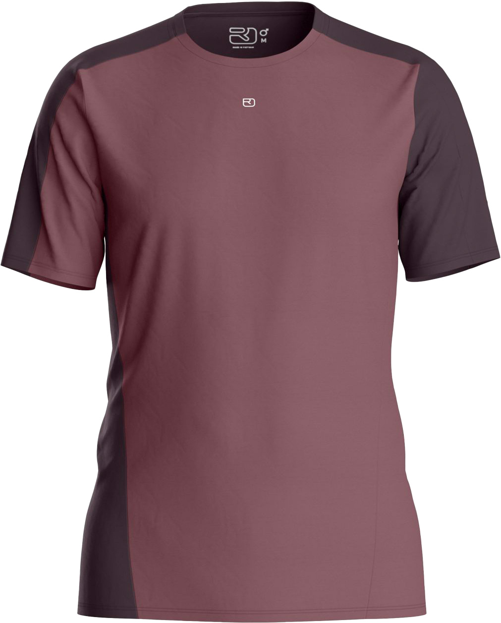 T-shirt de randonnée en laine mérinos technique et léger - 120 Cool Tec Fast Upward T-shirt M Chestnut en Laine - Taille M