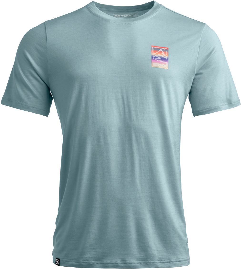 T-shirt de randonnée en laine de mérinos et Tencel™ - 140 Cool Mountain Gradient T-shirt M Glacier Grey en Laine - Taille L