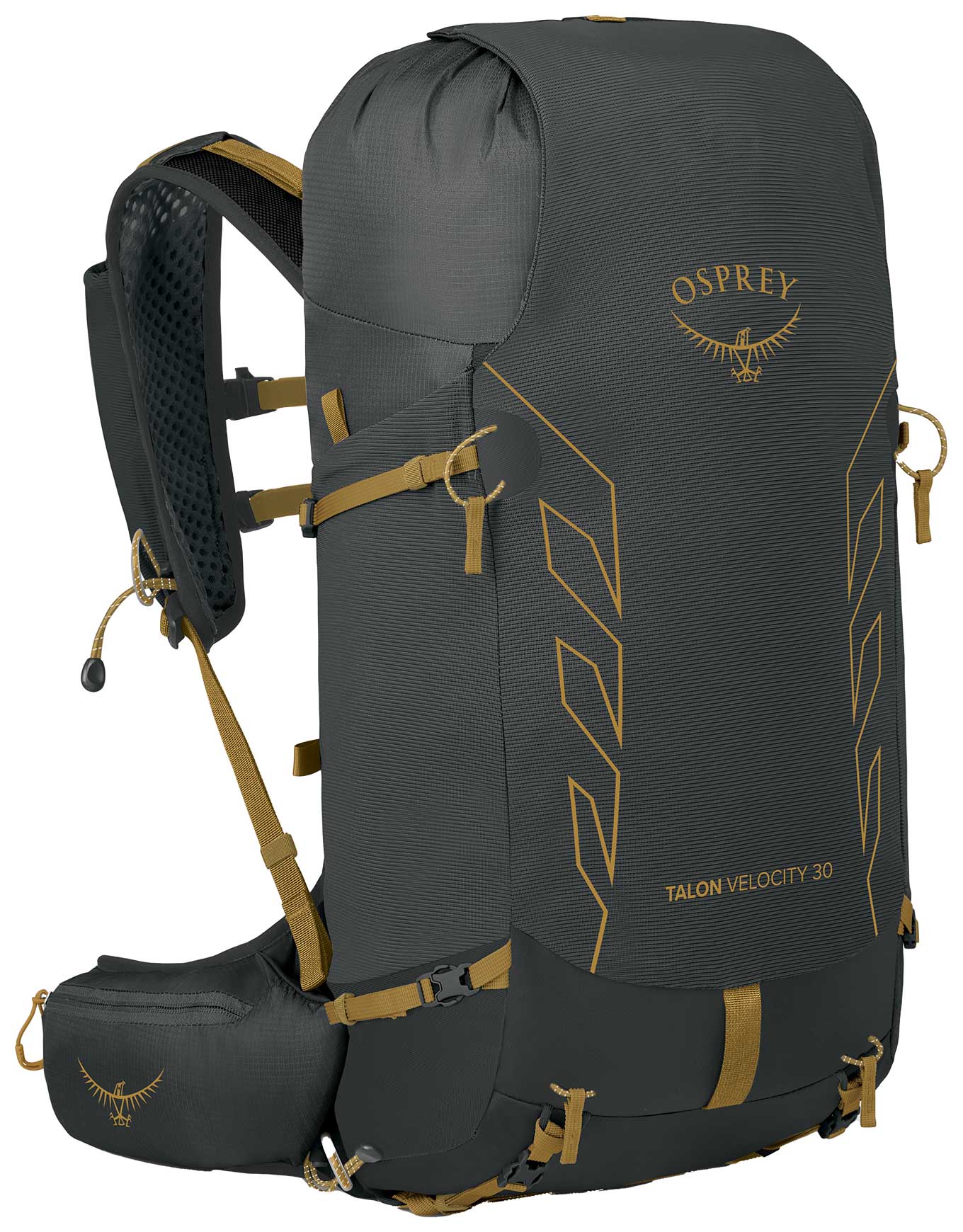 Sac à dos léger et technique - Talon Velocity 30 Dark Charcoal/Tumbleweed Yellow - Taille S/M - Noir