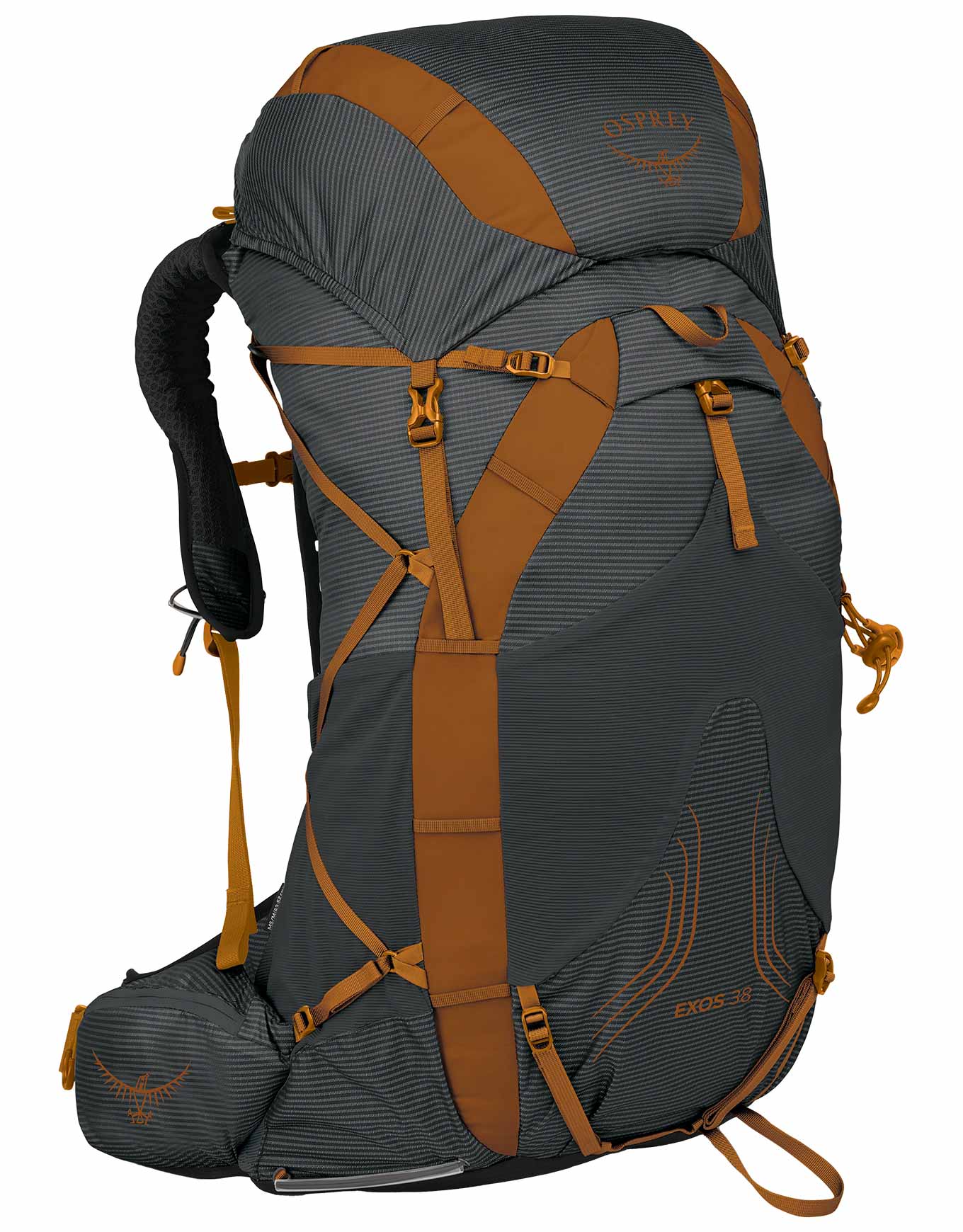 Sac à dos de trekking - Exos 38 Dark Charcoal Grey - Taille S/M - Gris