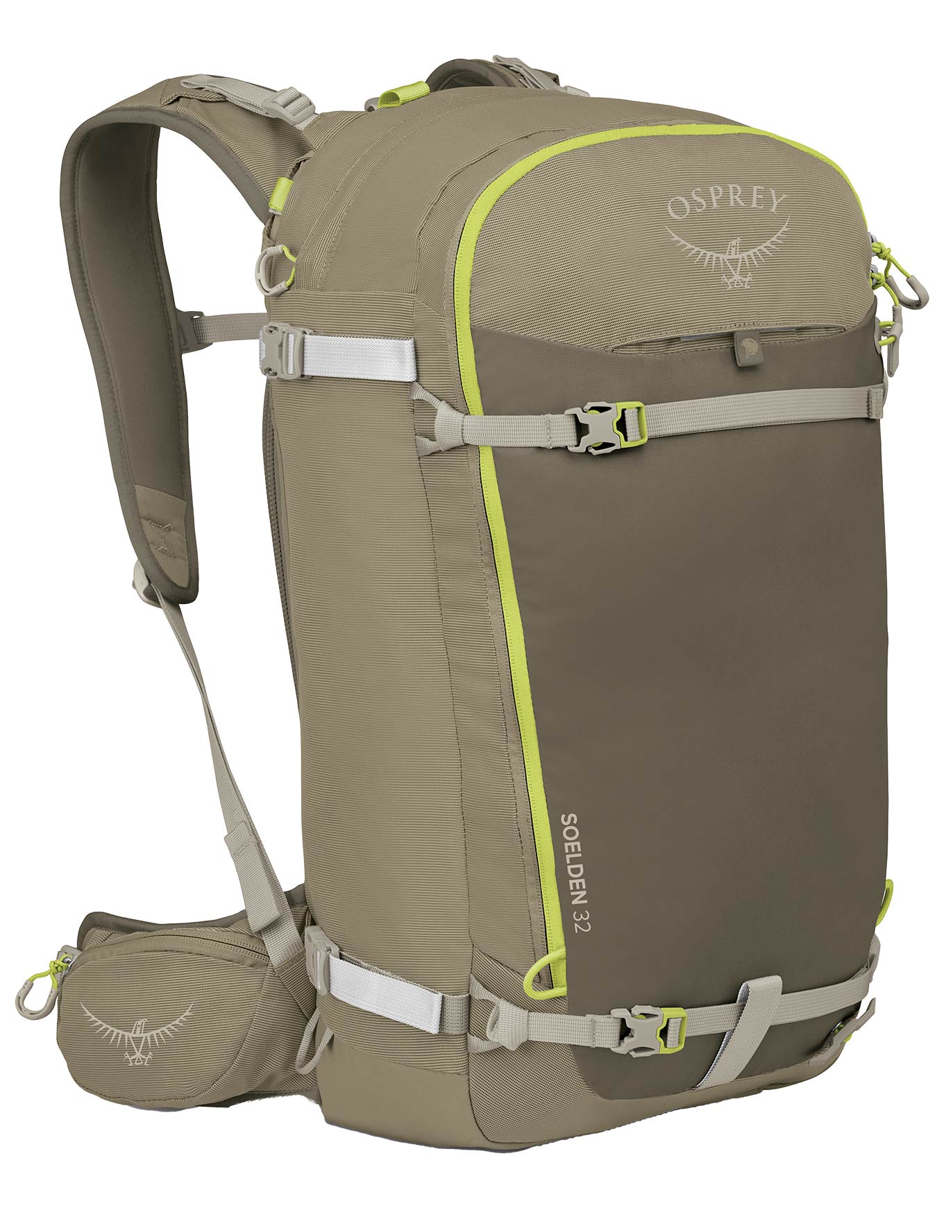 Freeride-Ski-Rucksack Soelden 32 Olive Tan/Earl Grey für Herren Grau
