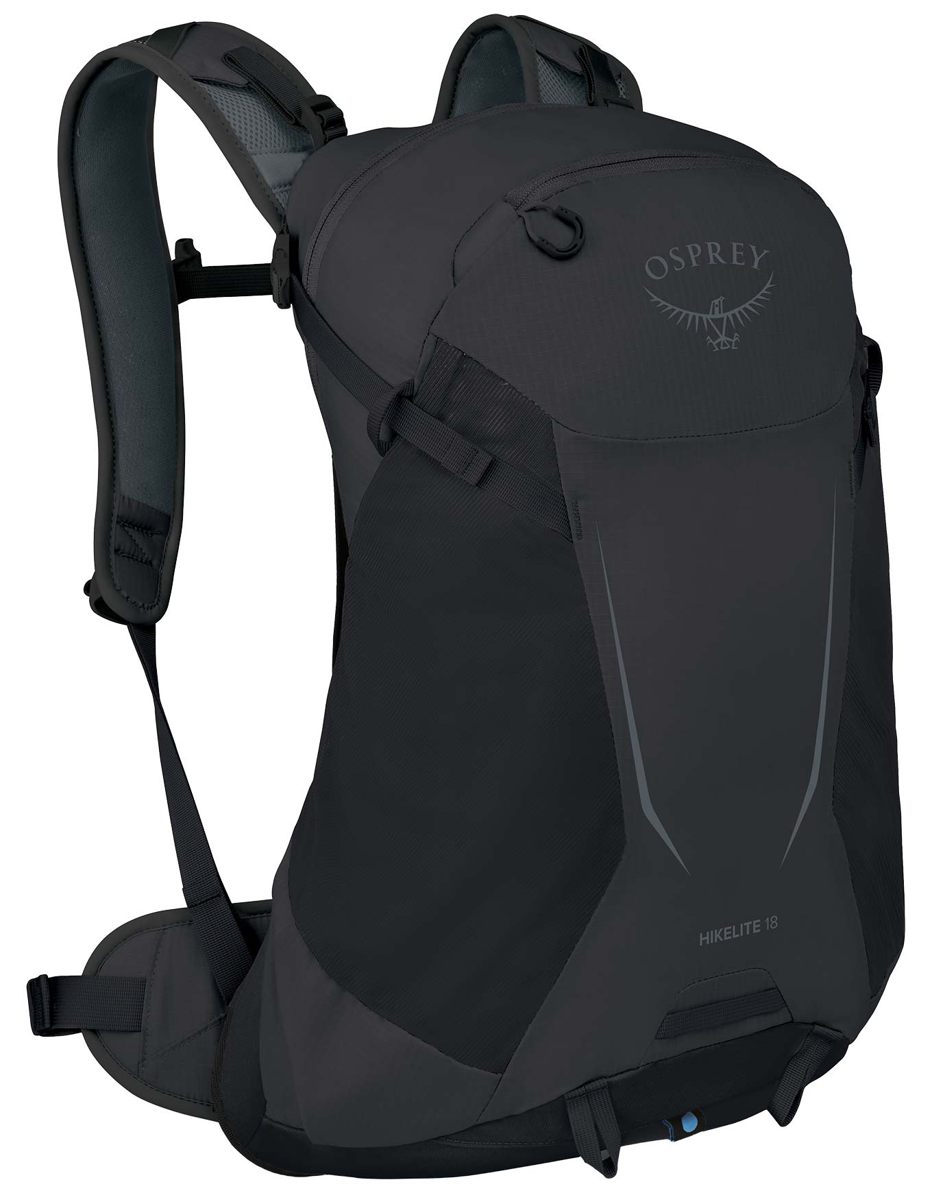 Sac à dos de randonnée journée - Hikelite 18 Raven Black en Nylon - Noir