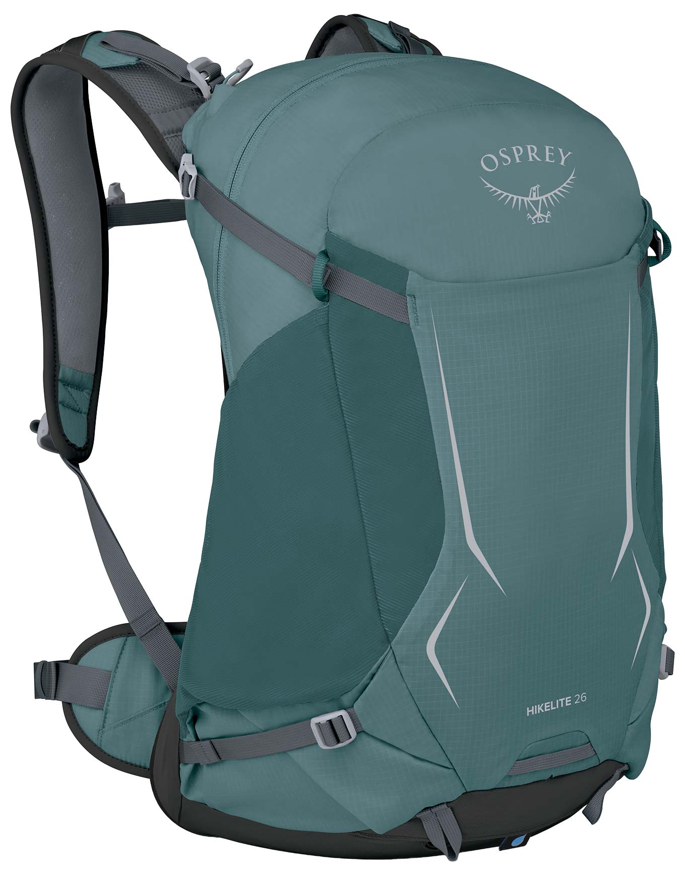 Sac à dos de randonnée journée - Hikelite 26 Cascade Blue en Nylon - Bleu