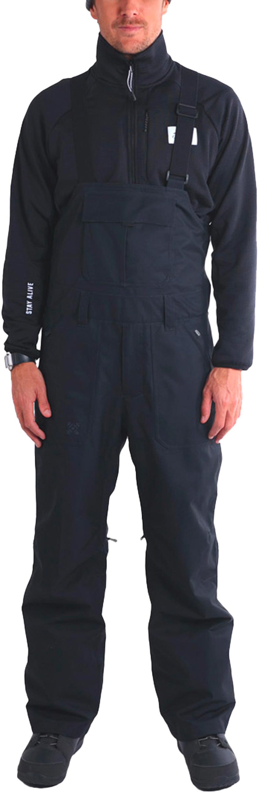 Salopette de ski imperméable et respirante Luis Pant Black für Herren Größe M schwarz