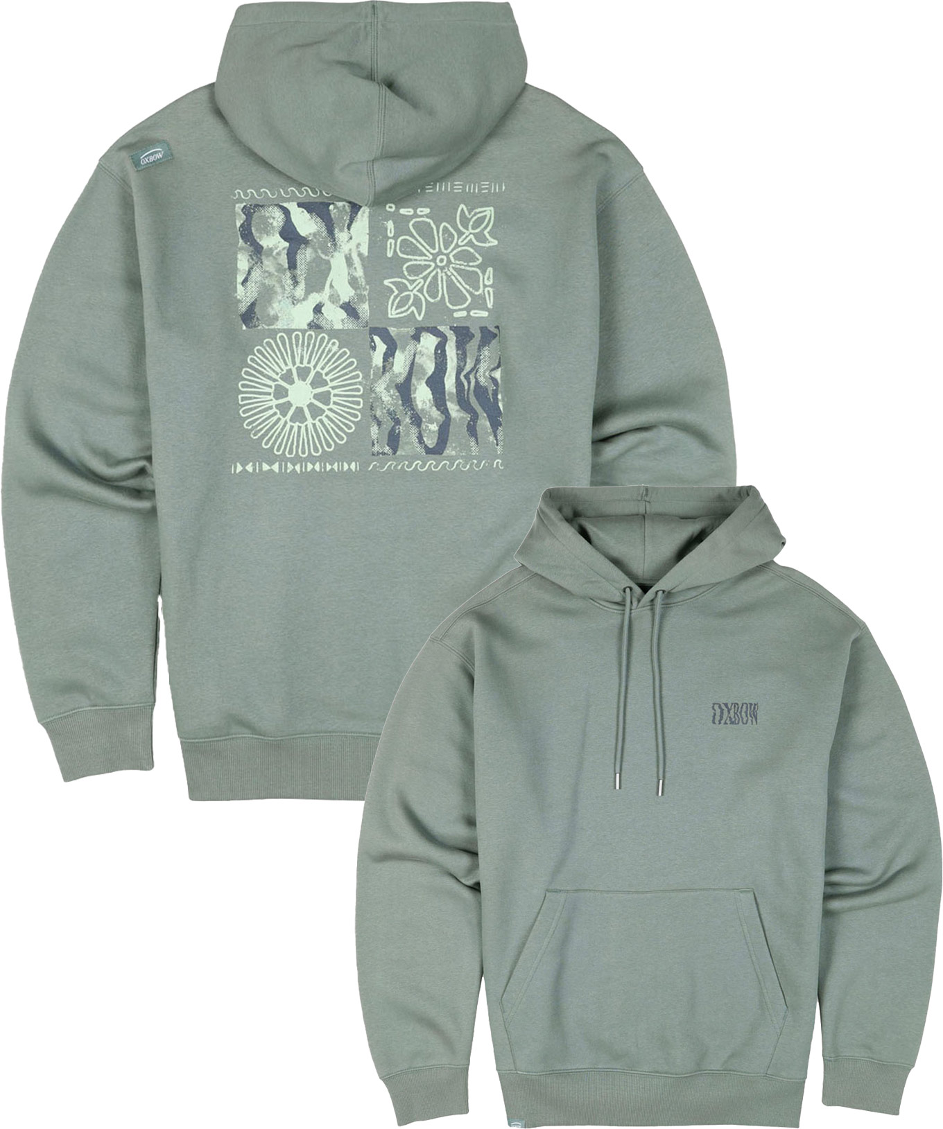 Sweat à capuche en coton - Snap Fleece M Agave en Coton - Taille XL - Vert