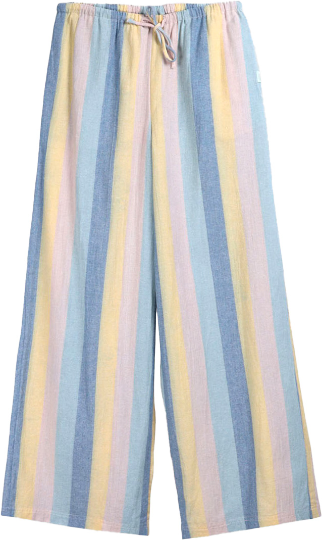 Pantalon fluide - Ally Pants W Lost Blue en Coton - Taille 40 - Bleu