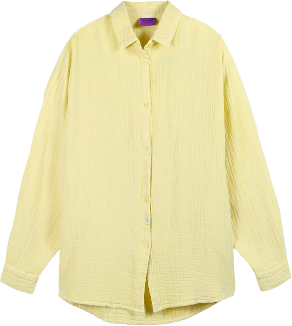 Chemise en gaze de coton - Domingo Shirts W Lemon en Coton - Taille M - Jaune