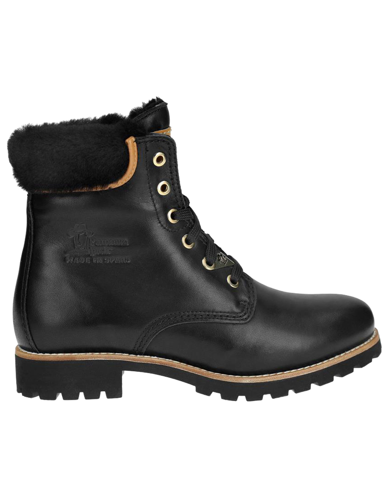 Chaussures chaudes et imperméables - Panama 03 Igloo Trav B2 Napa Negro/Black en Cuir - Taille 38 - Noir