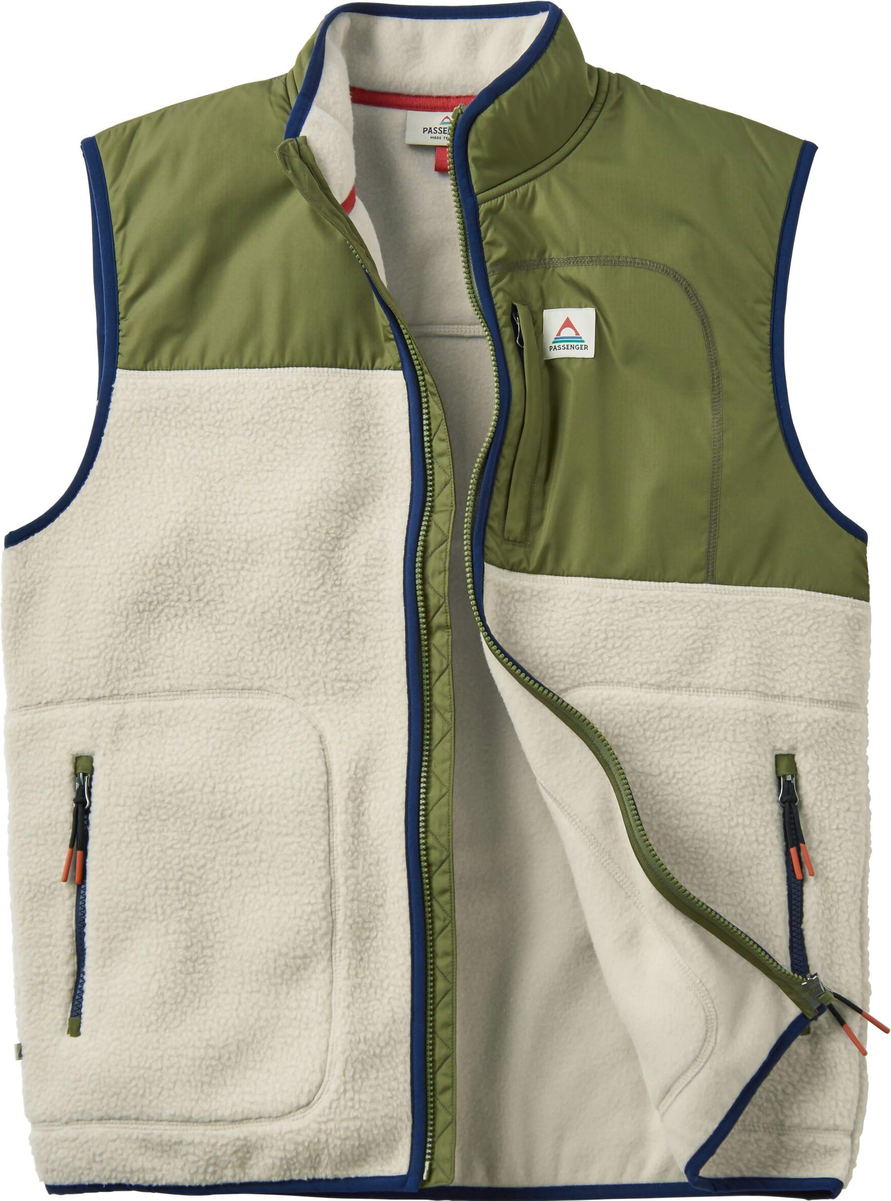 Gilet sans manches en sherpa - Offgrid Recycled Sherpa Fleece Vest Oatmeal Khaki - Taille S - Kaki