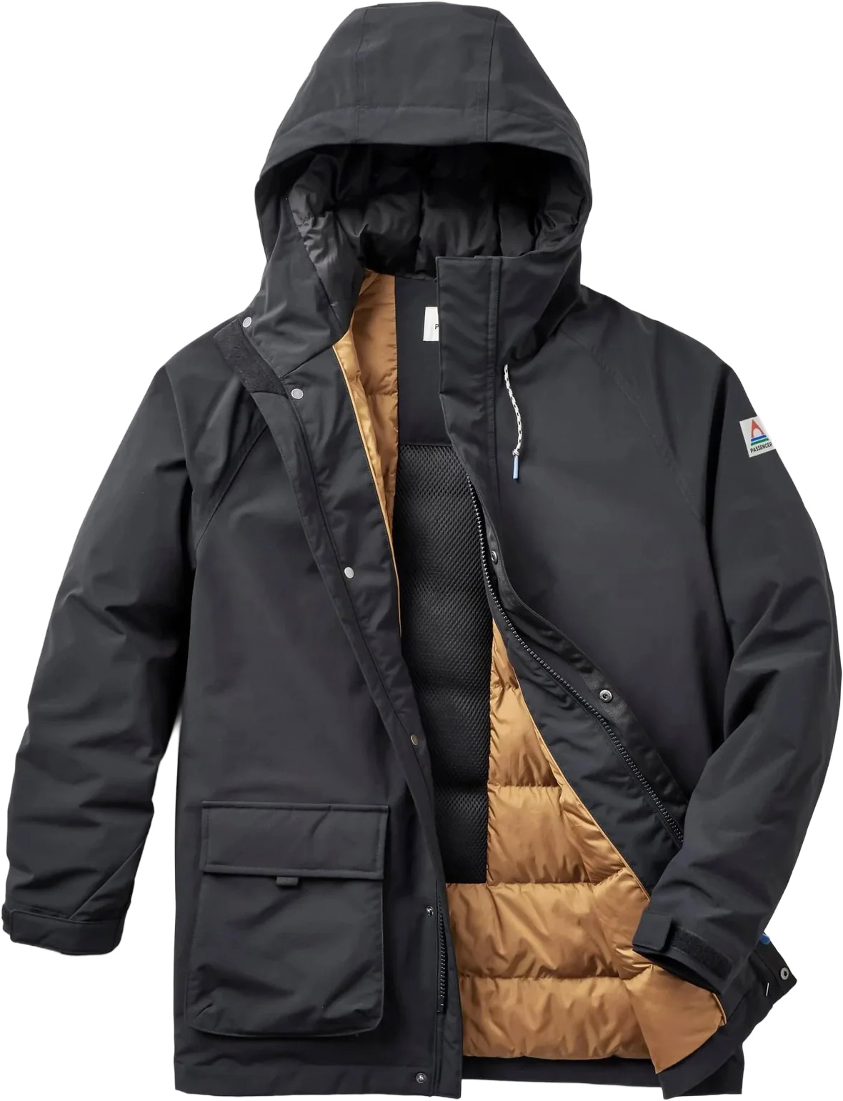 Wasserabweisender und warmer Parka Baltic Recycled Insulated Parka Black für Herren Größe L schwarz