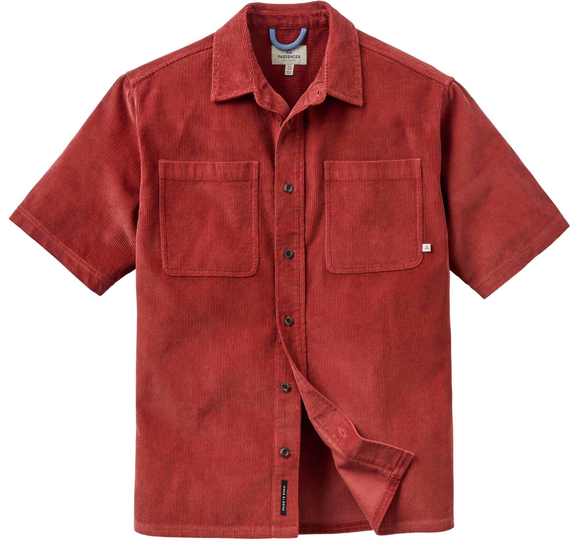 Chemise en velours côtelé - Backcountry SS Cord Shirt 2.0 Redwood en Coton - Taille L - Rouge