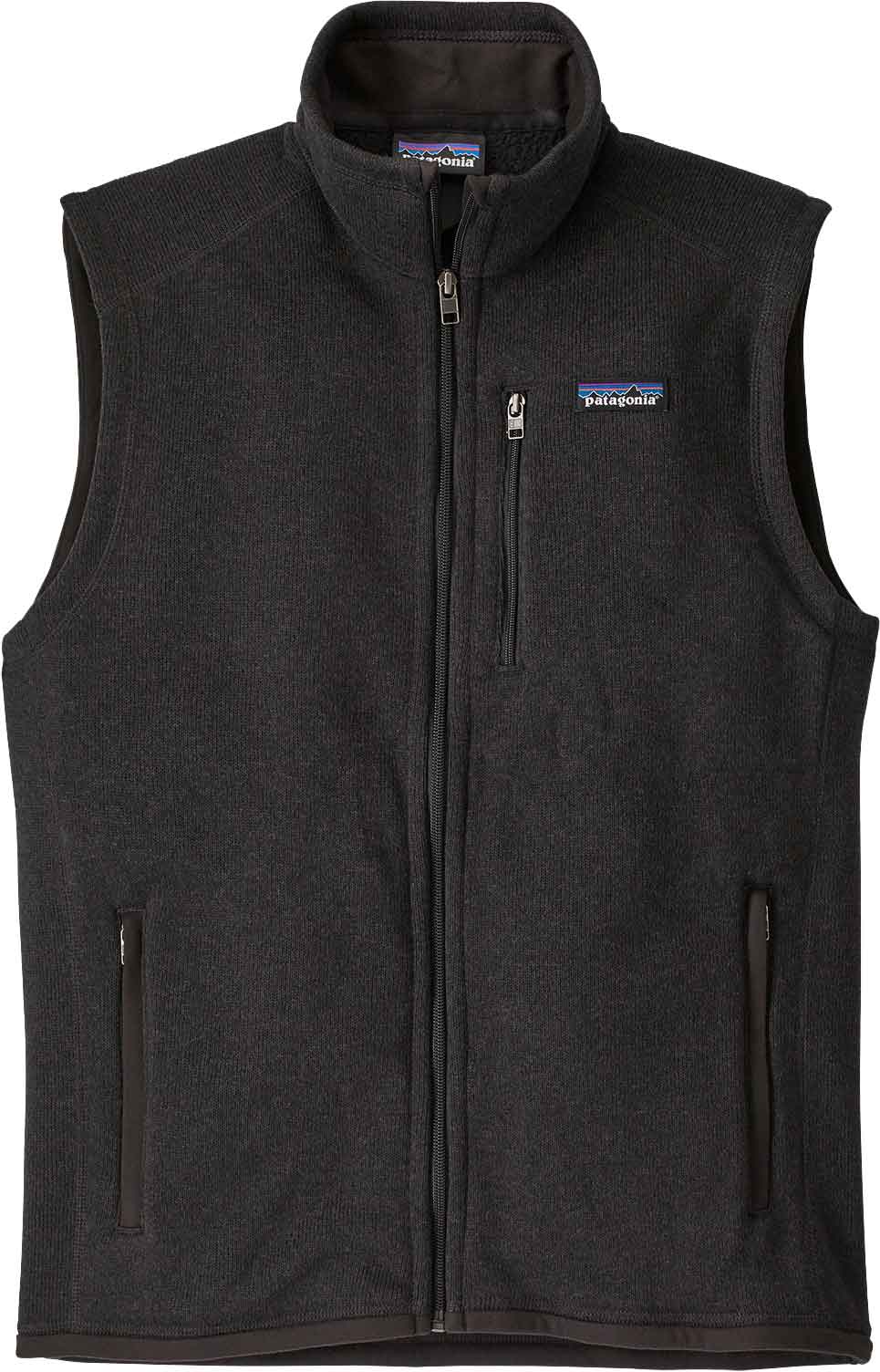 Ärmelloses Fleece M's Better Sweater Vest Black für Herren Größe S schwarz