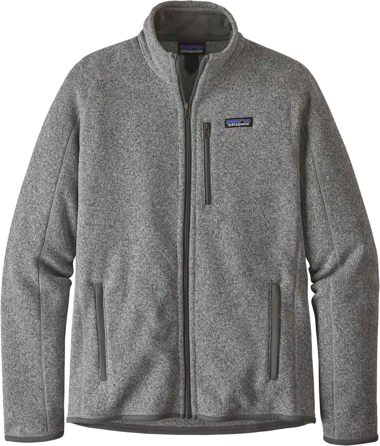Warmer und leichter Pulli M's Better Sweater Jkt Stonewash für Herren Größe L Grau