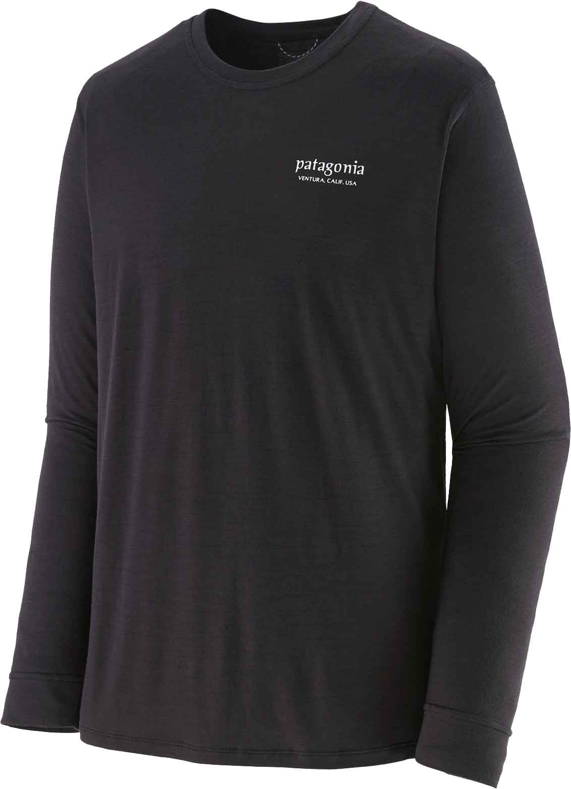 T-shirt en laine de mérinos - M's L/S Cap Cool Merino Blend Graphic Shirt Heritage Header Black en Laine - Taille XL - Noir