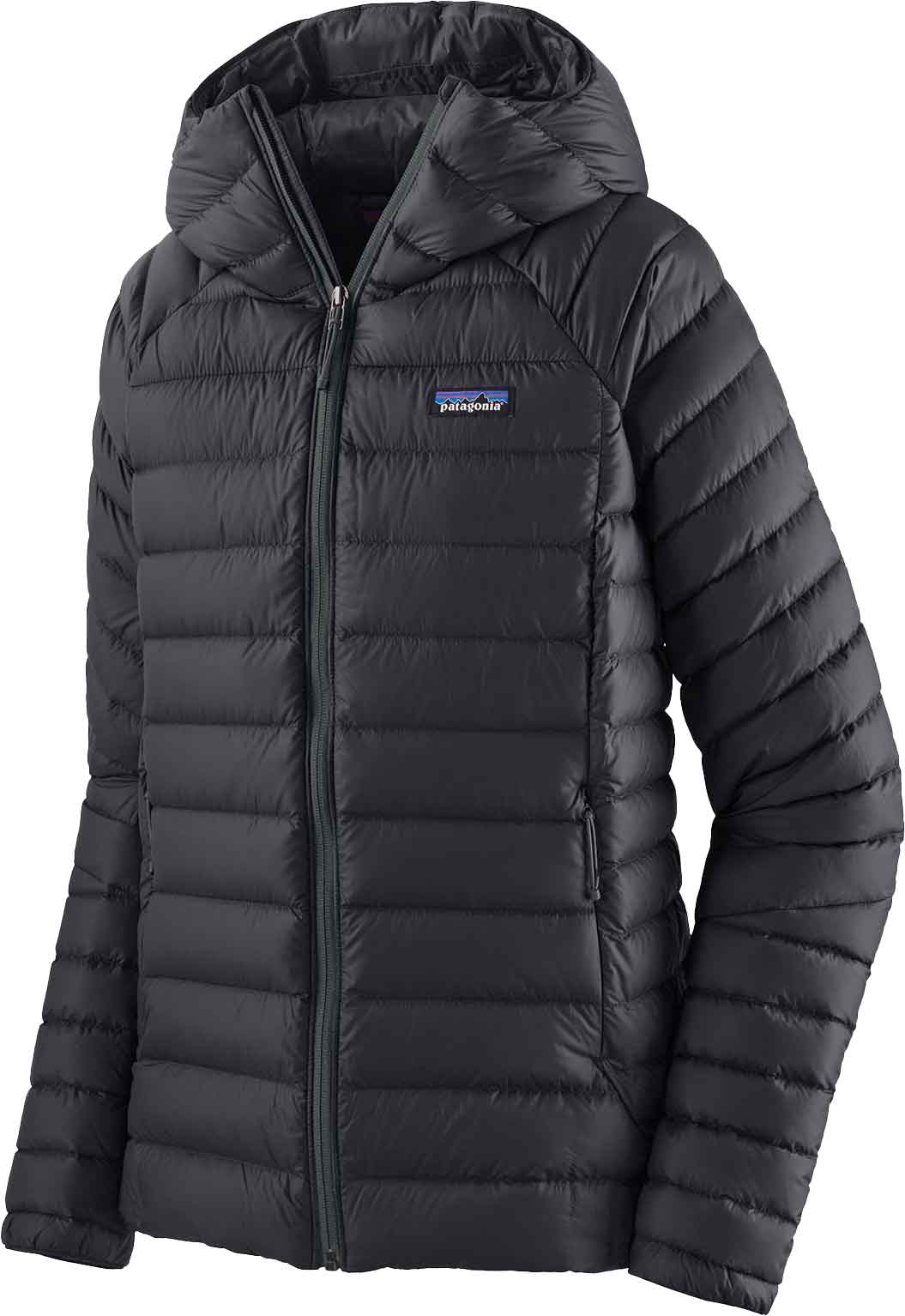 Doudoune en duvet - W's Down Sweater Hoody Black - Taille XS - Noir