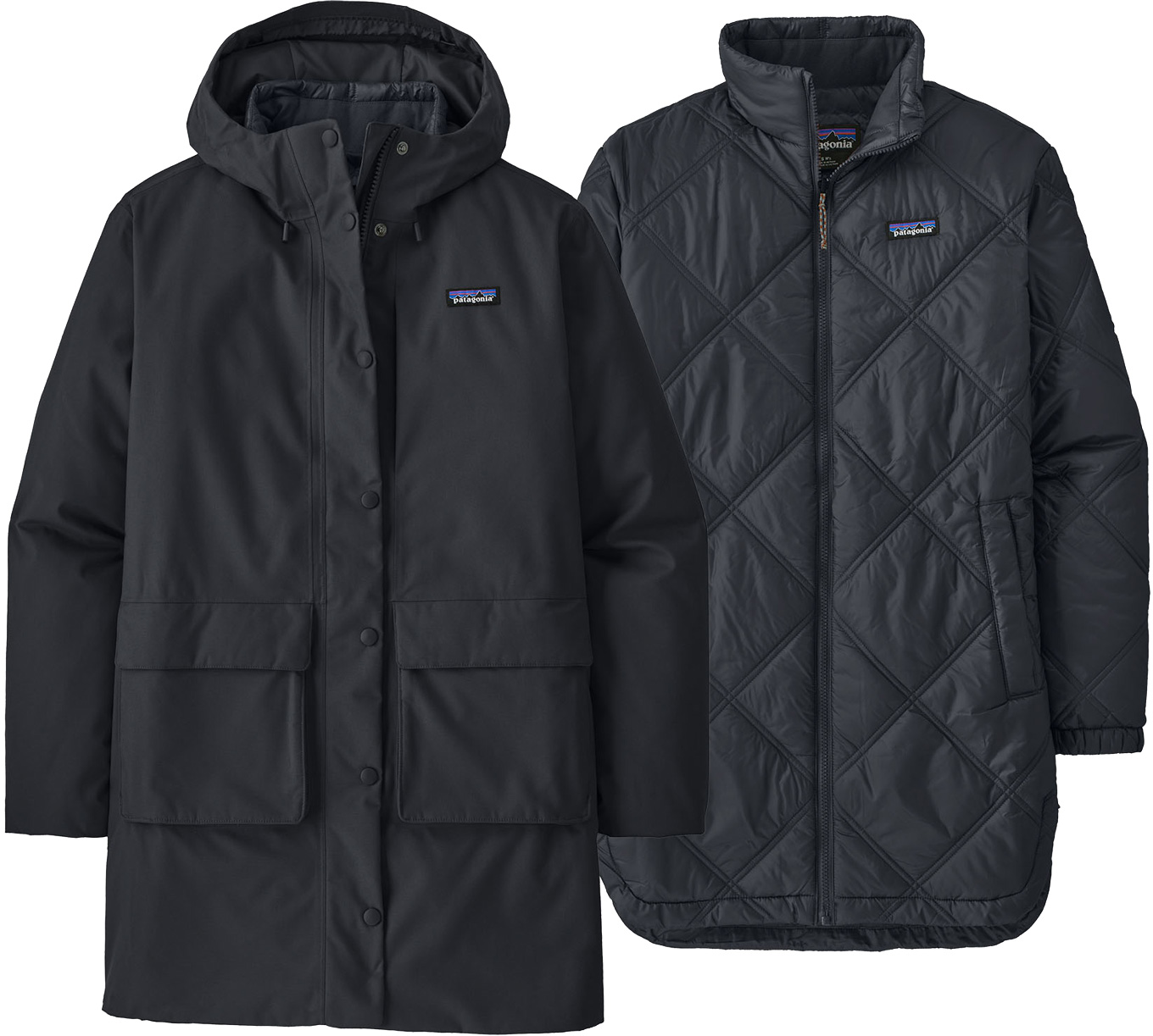 Parka 3 en 1 - W's Pine Bank 3-in-1 Parka Pitch Blue - Taille S - Navy