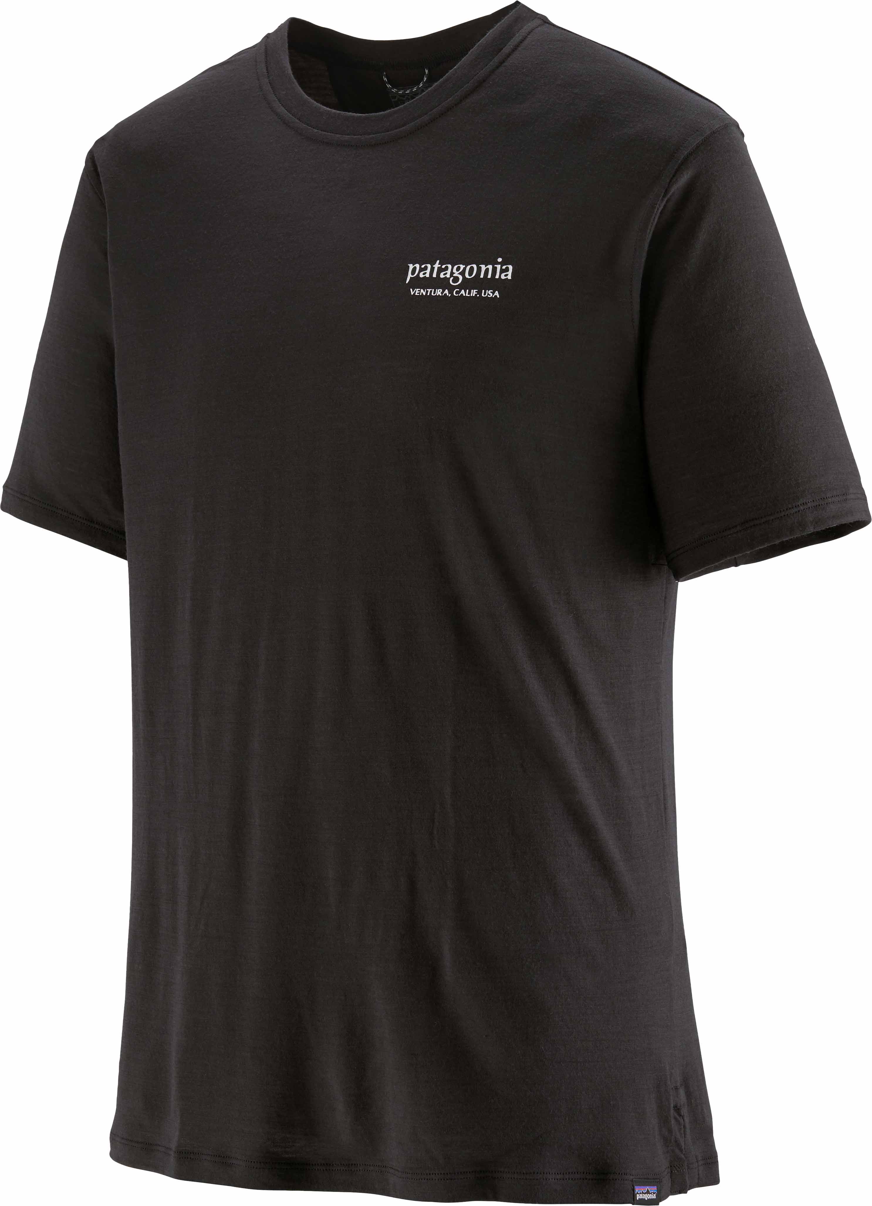 T-shirt en laine de mérinos - M's Cap Cool Merino Blend Graphic Shirt Heritage Header Black en Laine - Taille S - Noir
